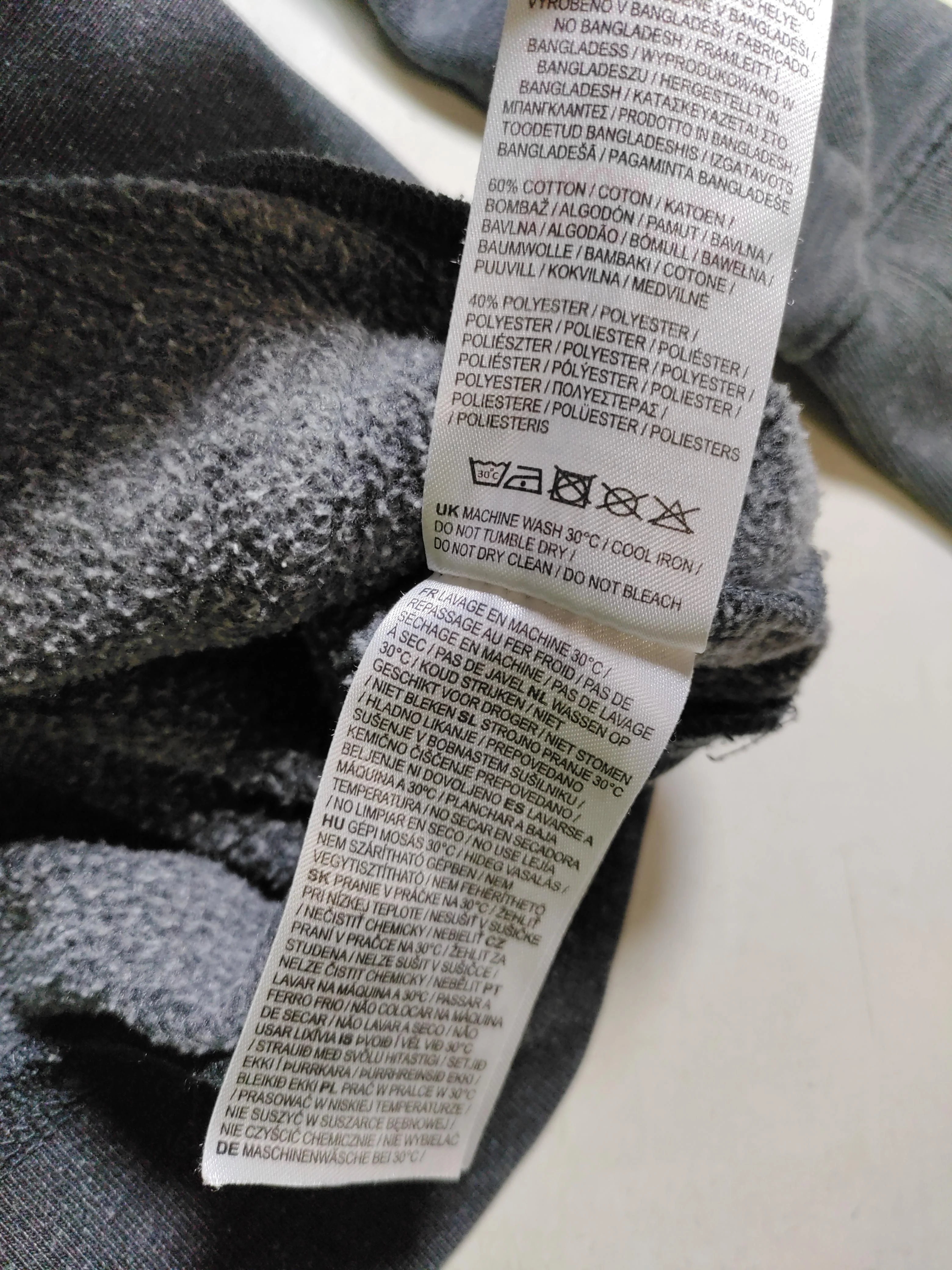 Firetrap Men's Hoodie M Grey Cotton with Polyester Pullover - Image 6