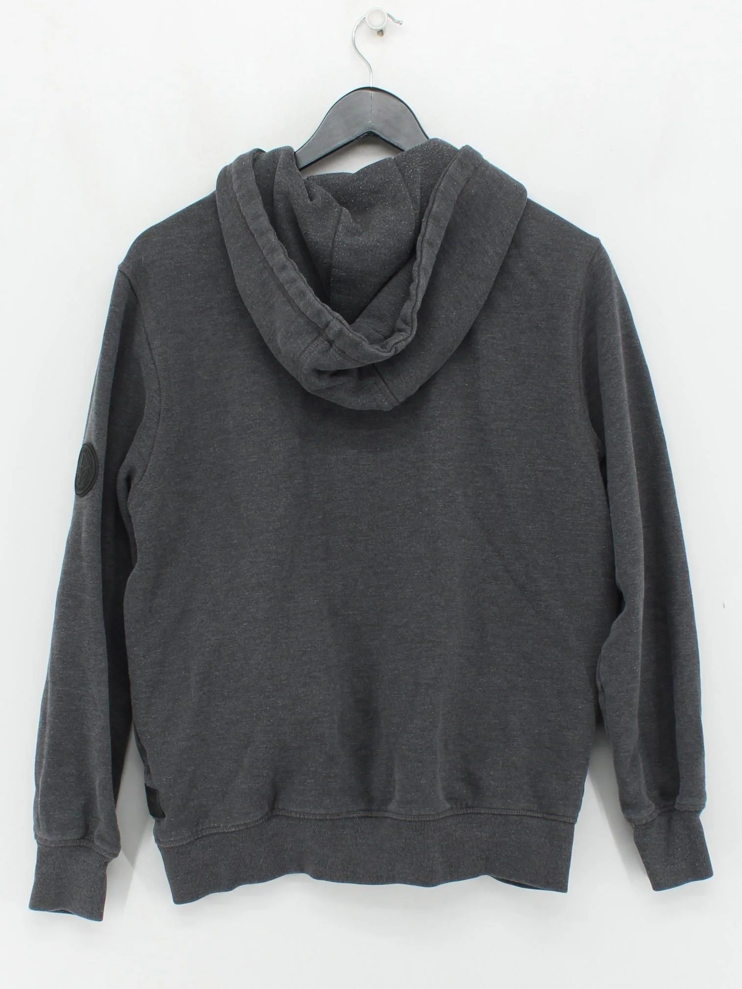 Firetrap Men's Hoodie M Grey Cotton with Polyester Pullover - Image 2