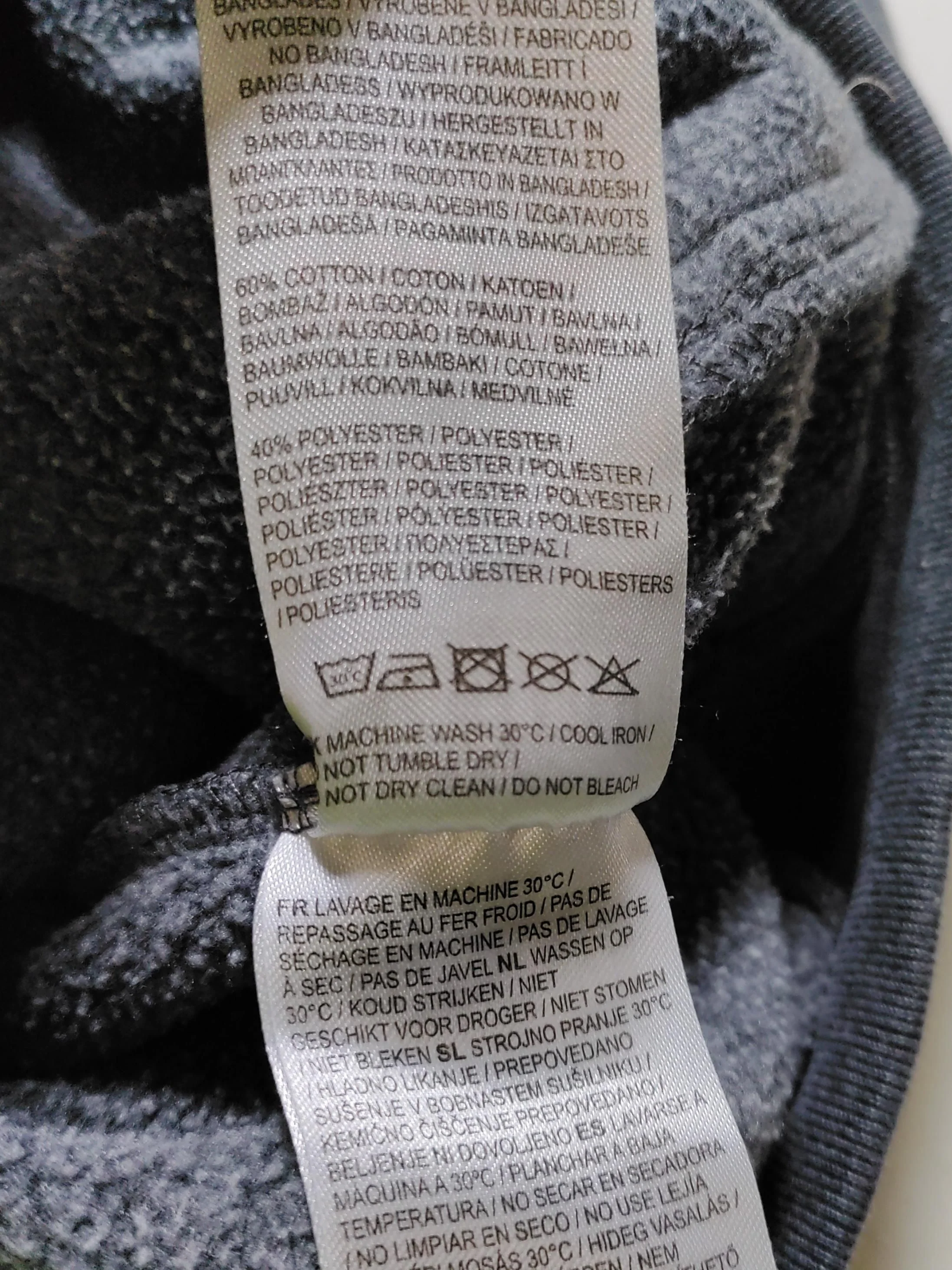 Firetrap Men's Hoodie M Grey Cotton with Polyester Pullover - Image 6