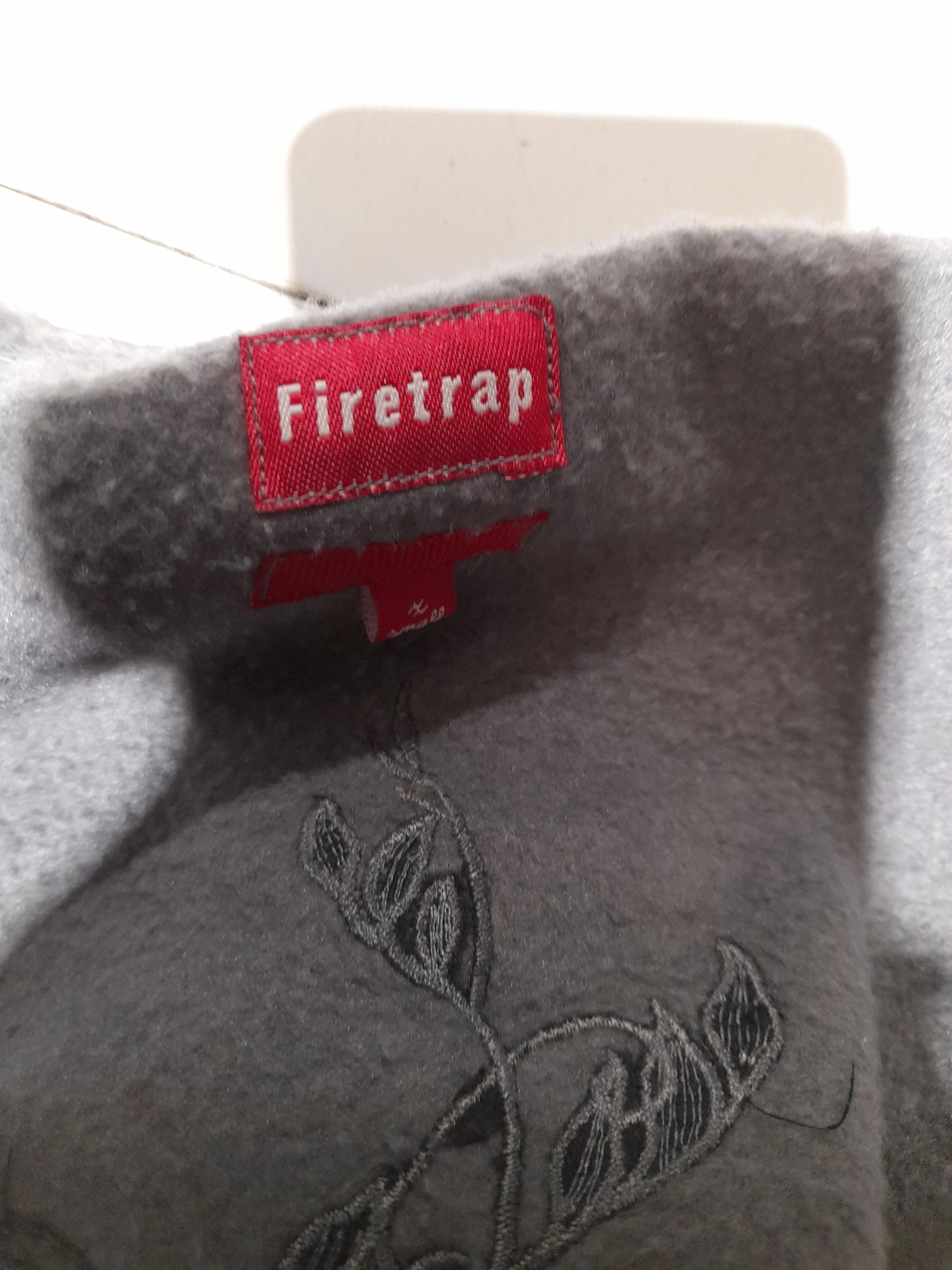 Firetrap Men's Hoodie XS Grey Graphic Cotton with Polyester Pullover - Image 7