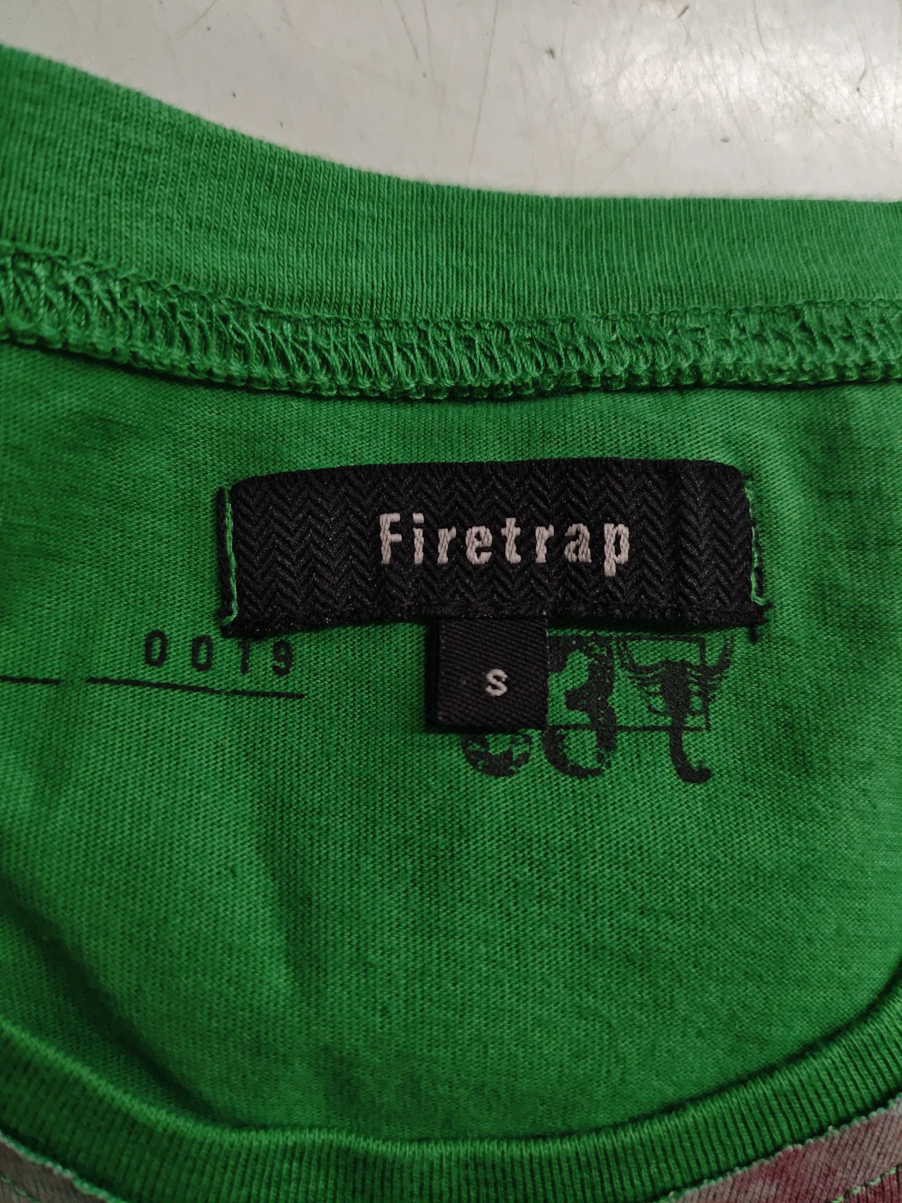 Firetrap Men's T-Shirt S Green Graphic 100% Cotton Basic - Image 5