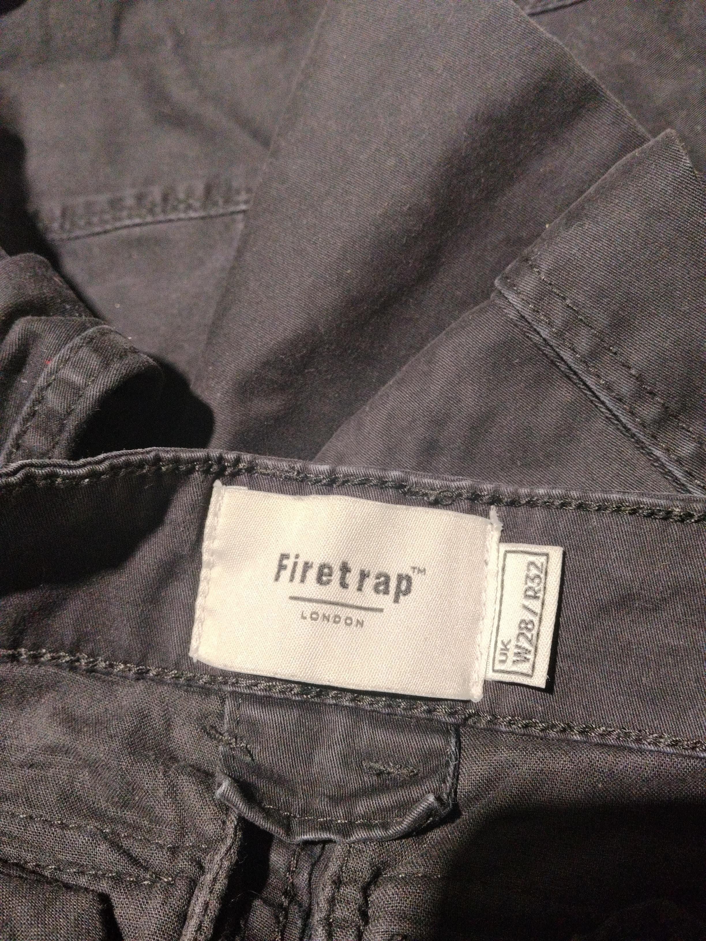 Firetrap Men's Trousers W 28 in Black Cotton with Elastane Cargo - Image 6