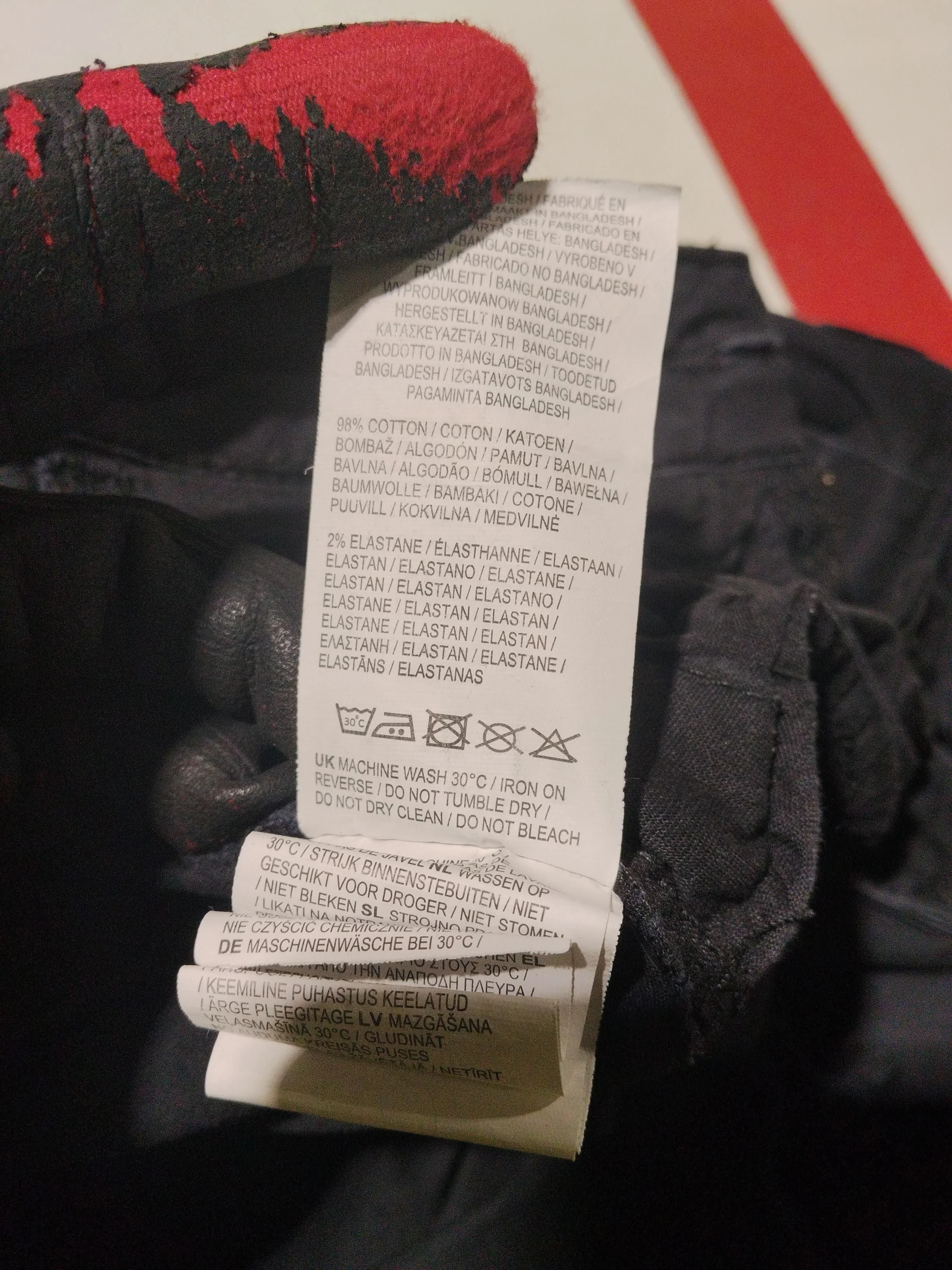 Firetrap Men's Trousers W 28 in Black Cotton with Elastane Cargo - Image 7
