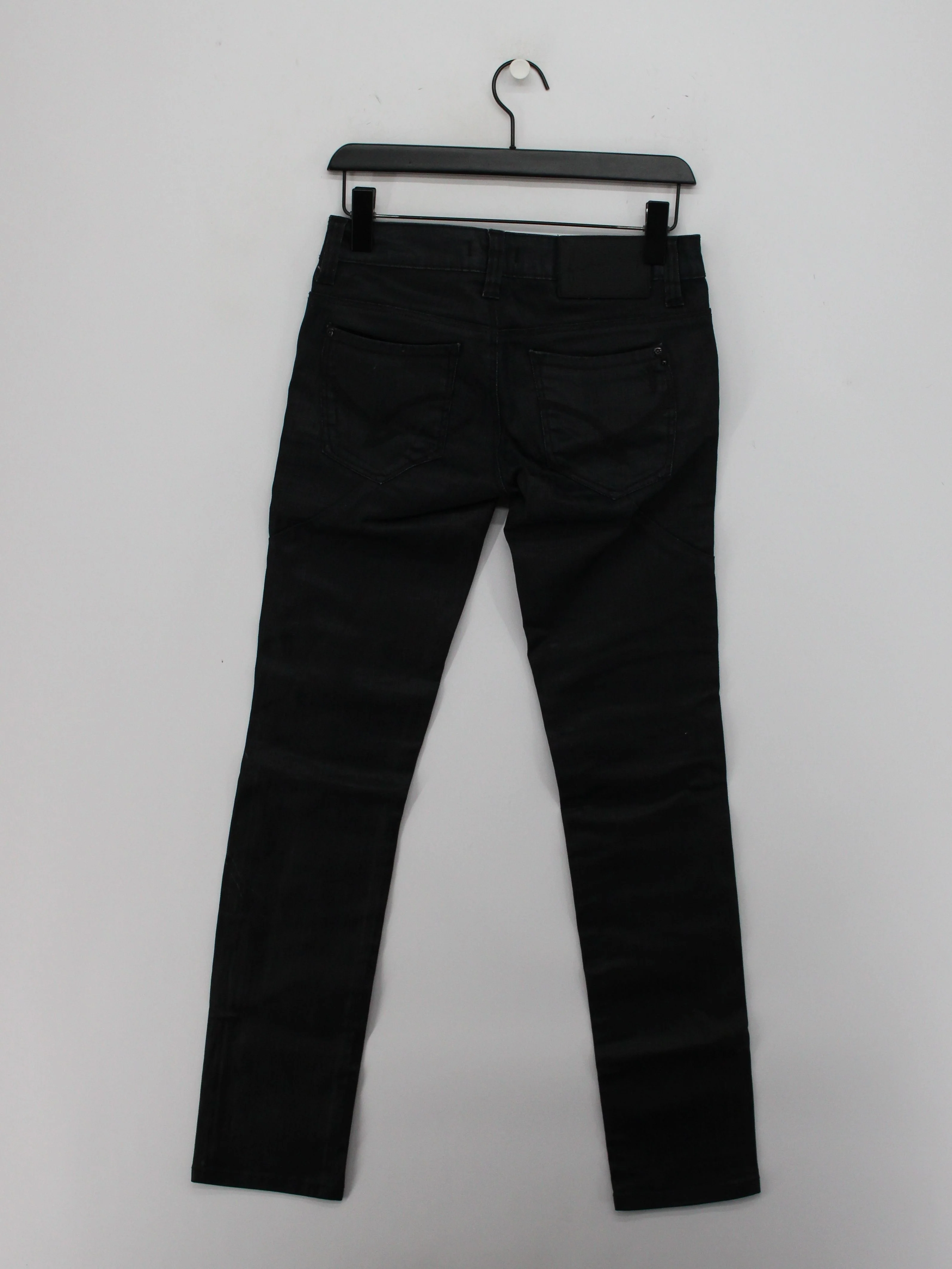 Firetrap Men's Trousers W 28 in Black Cotton with Polyamide, Elastane Chino - Image 2
