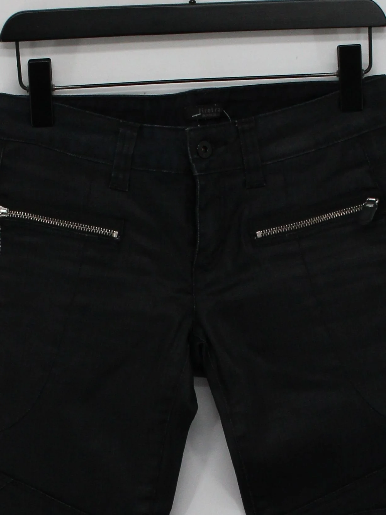 Firetrap Men's Trousers W 28 in Black Cotton with Polyamide, Elastane Chino - Image 3