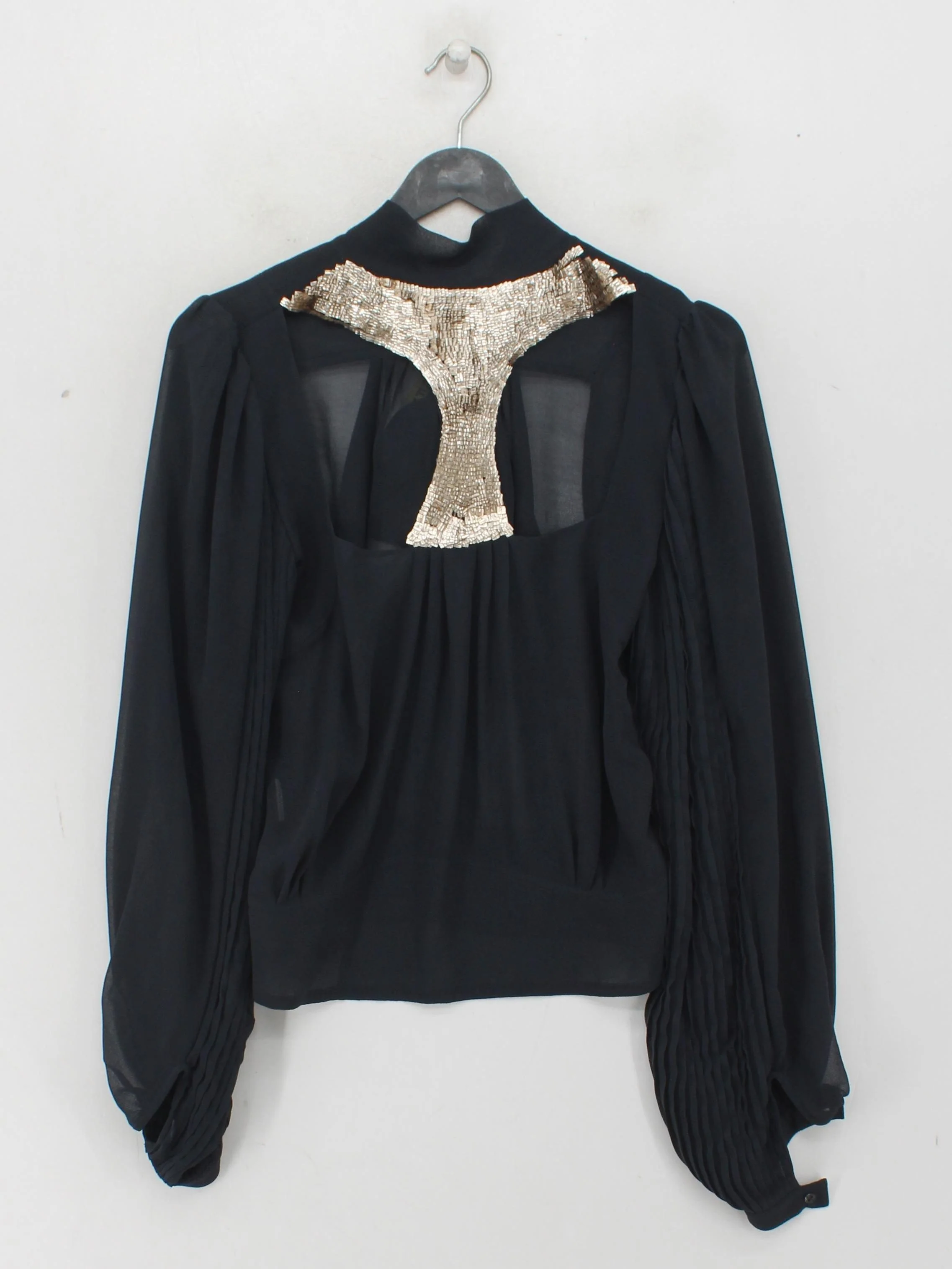 Firetrap Women's Blouse M Black 100% Other Long Sleeve Collared Basic - Image 2