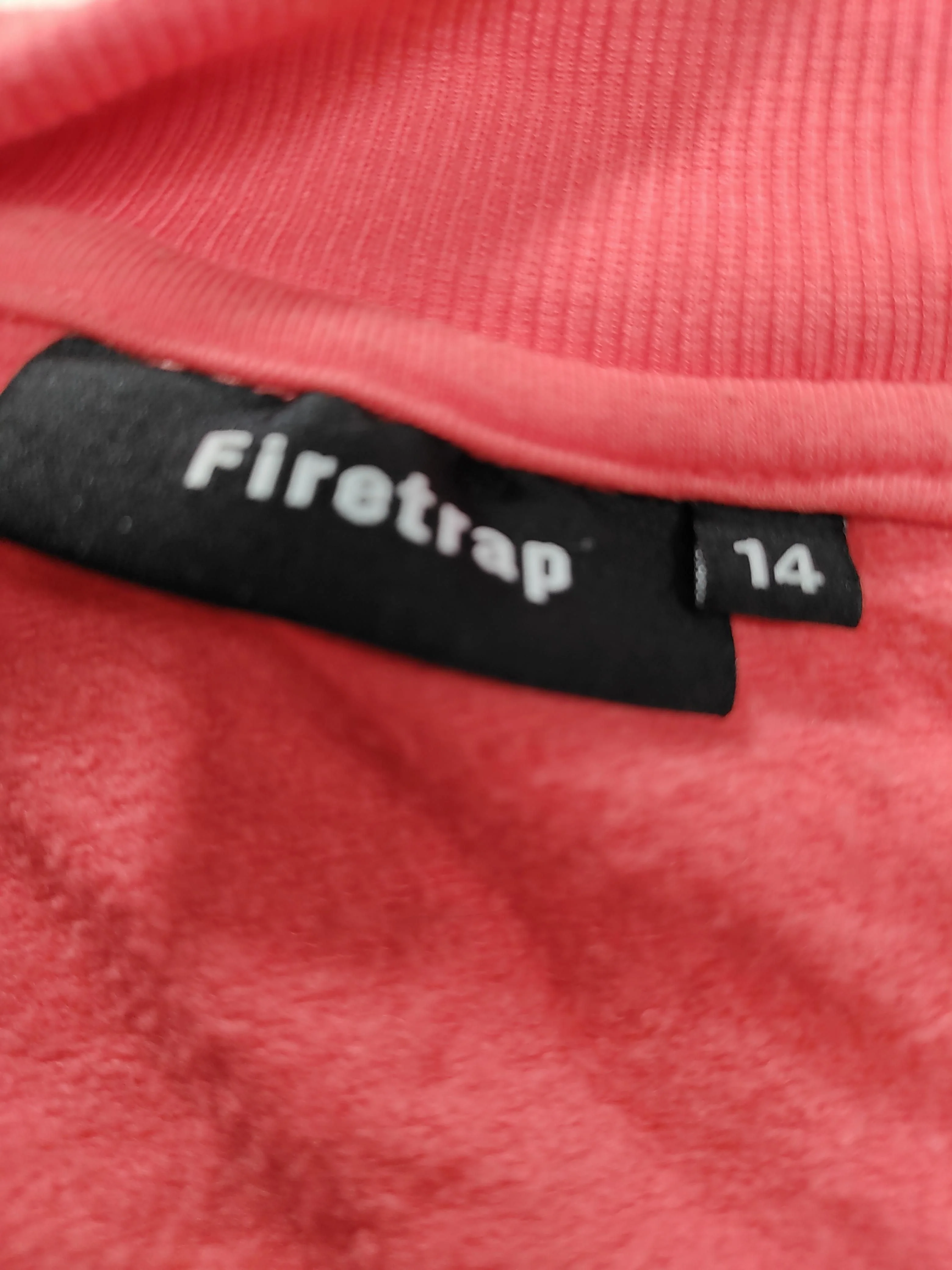 Firetrap Women's Jumper UK 14 Red Viscose with Elastane Round Neck Pullover - Image 6