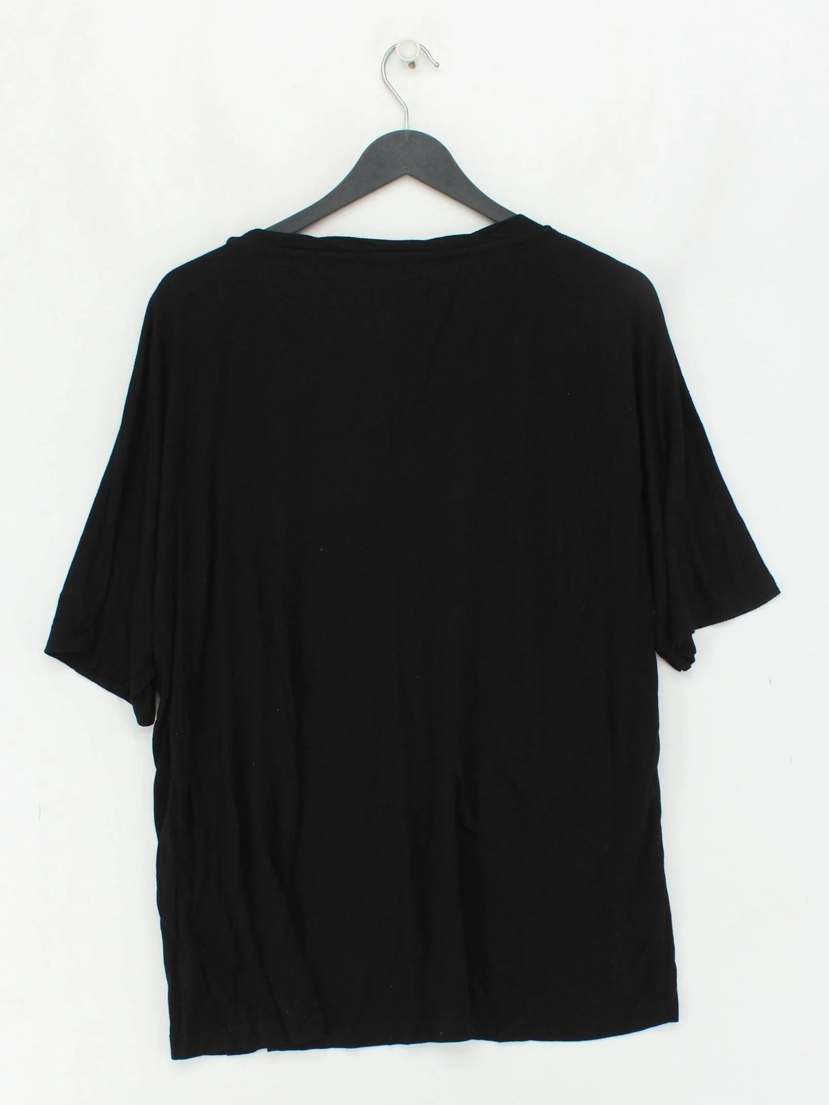 Firetrap Women's T-Shirt L Black 100% Lyocell Modal Short Sleeve V-Neck Basic - Image 2