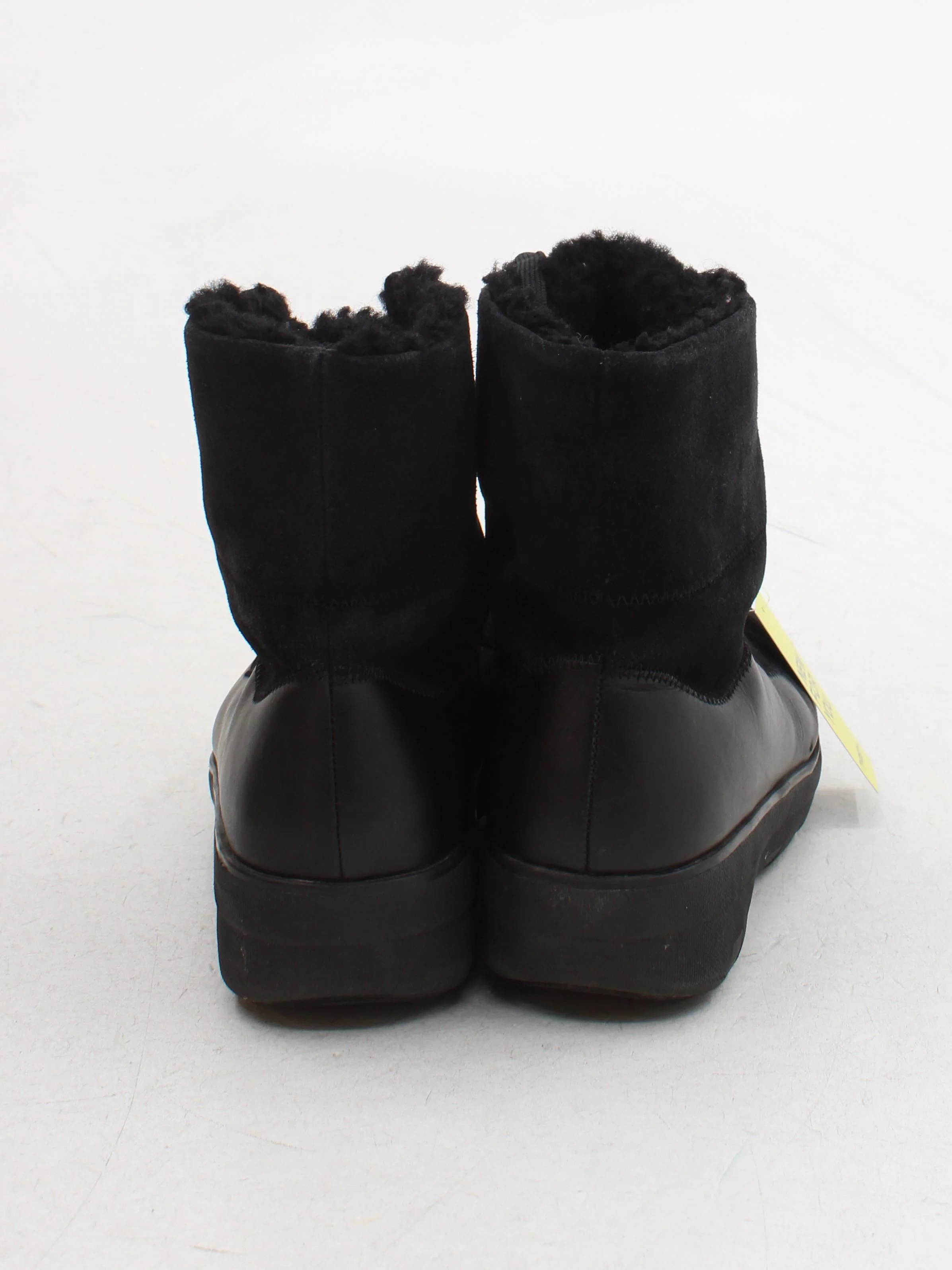 FitFlop Men's Boots UK 6 Black Leather with Suede Combat - Image 3
