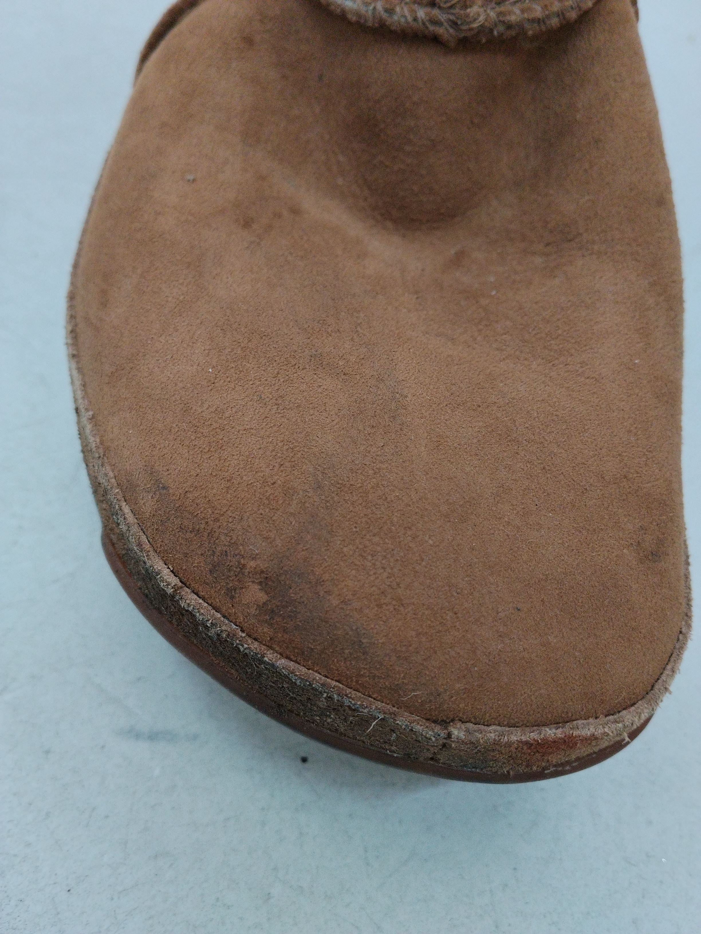 FitFlop Women's Boots UK 2 Tan Suede with Faux Fur Platform - Image 8
