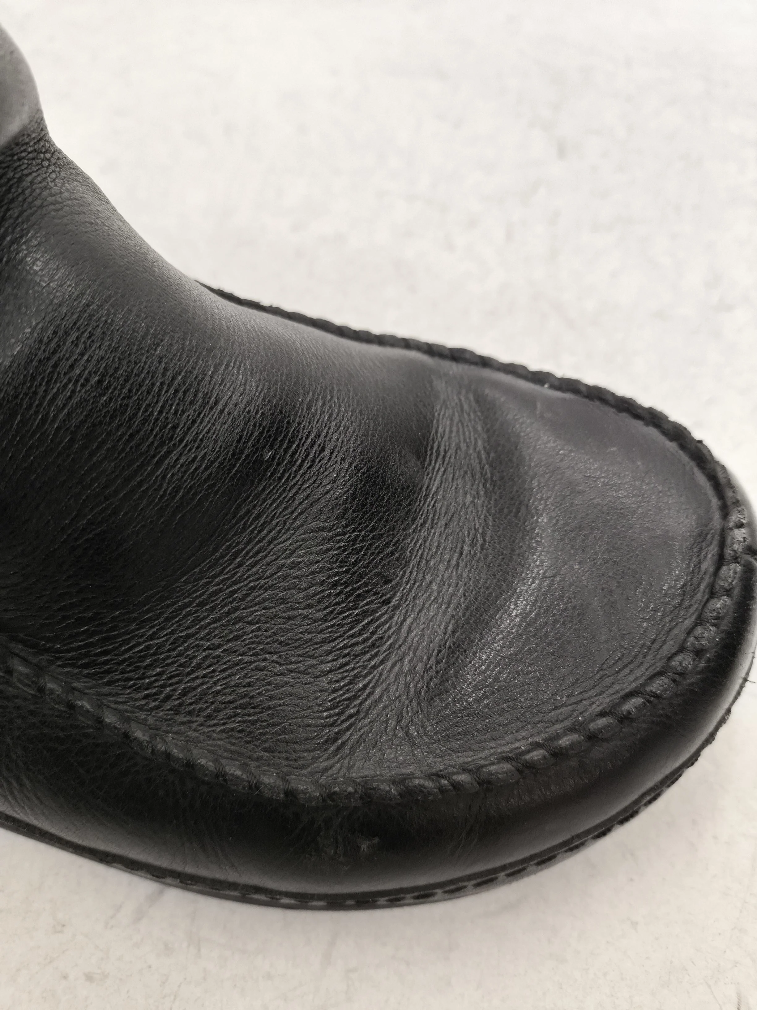 FitFlop Women's Boots UK 5 Black Leather with Faux Fur Combat - Image 8