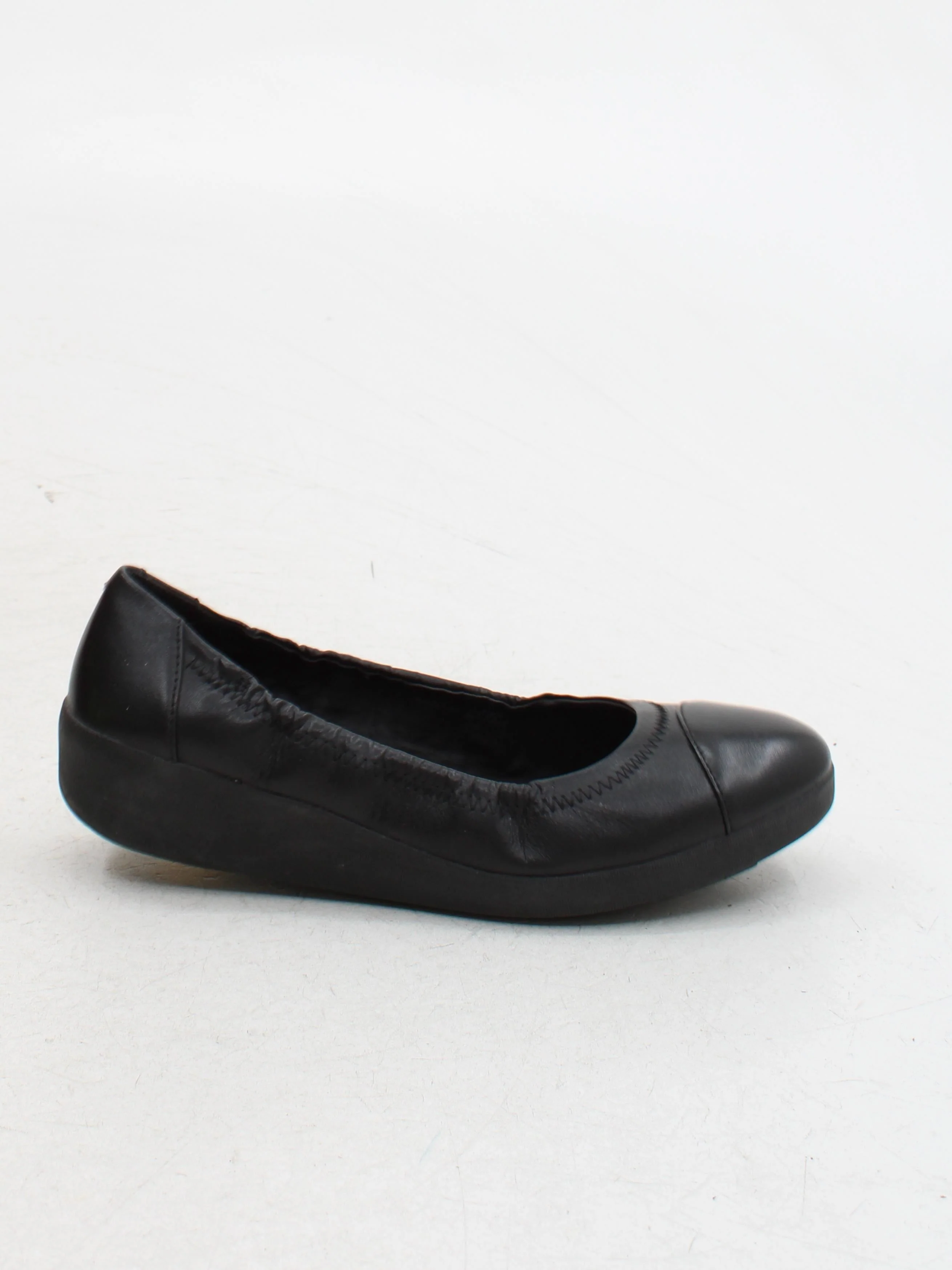 FitFlop Women's Flat Shoes UK 6 Black 100% Leather Ballet - Image 5