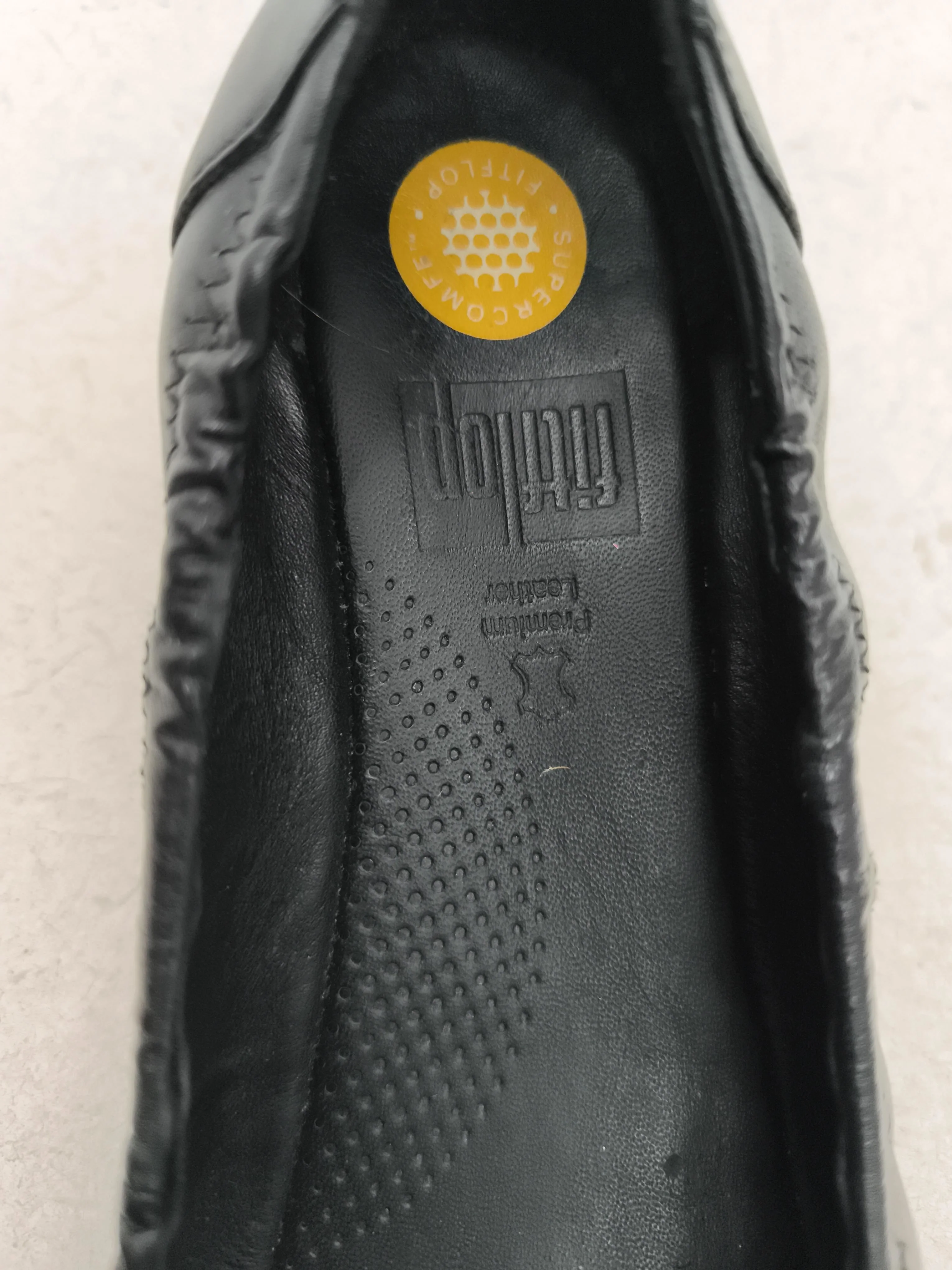 FitFlop Women's Flat Shoes UK 6 Black 100% Leather Ballet - Image 6