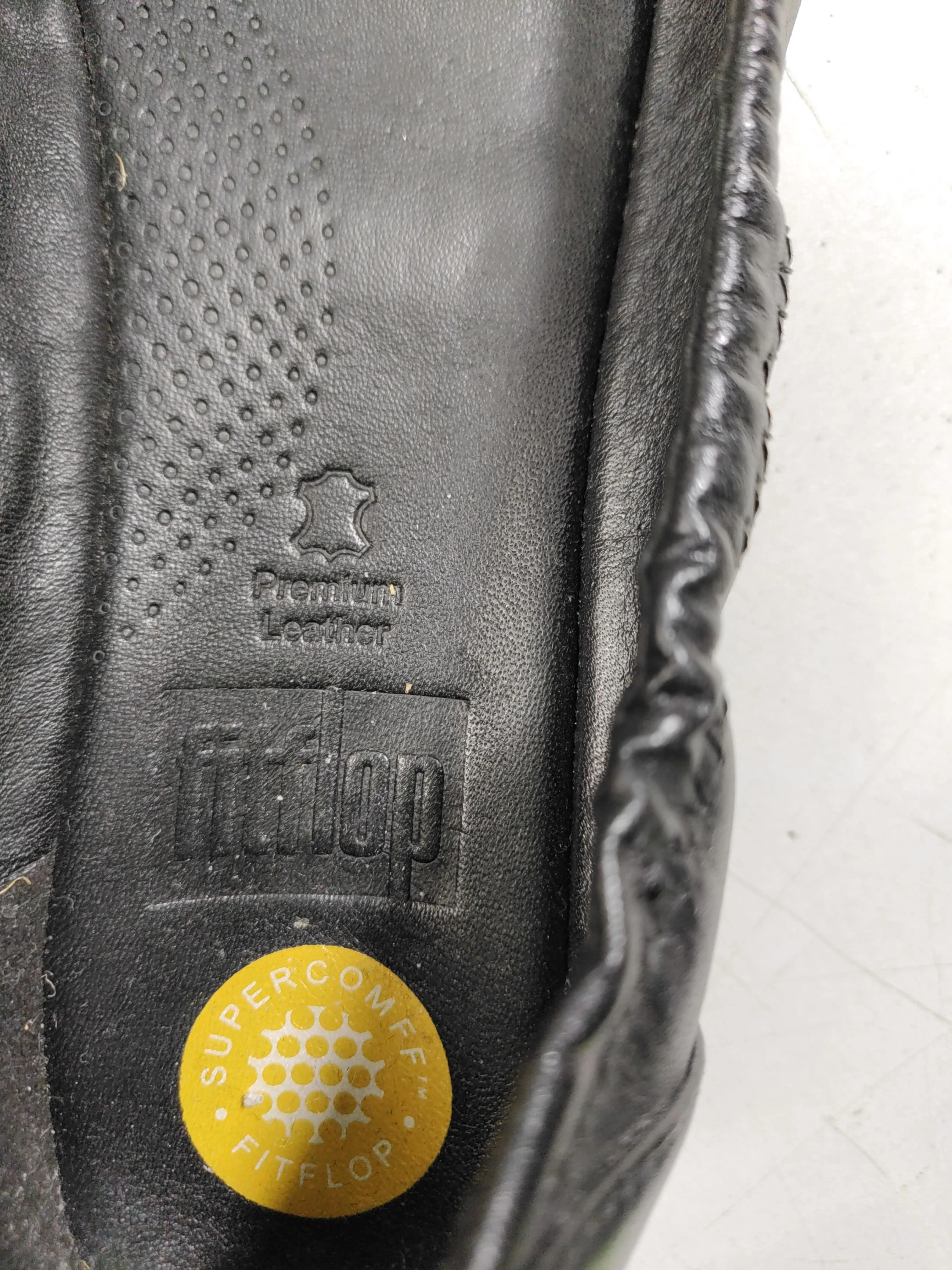 FitFlop Women's Flat Shoes UK 6 Black 100% Leather Ballet - Image 9