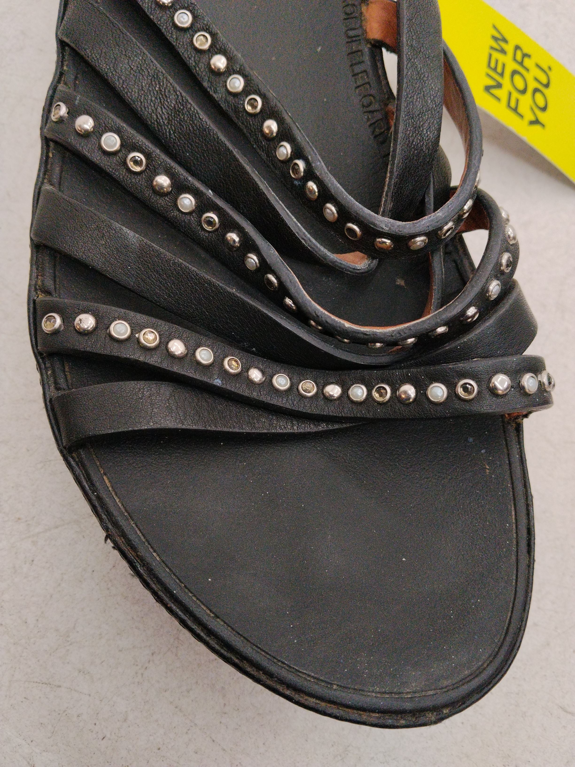 FitFlop Women's Sandals UK 4 Black 100% Leather Slider - Image 8