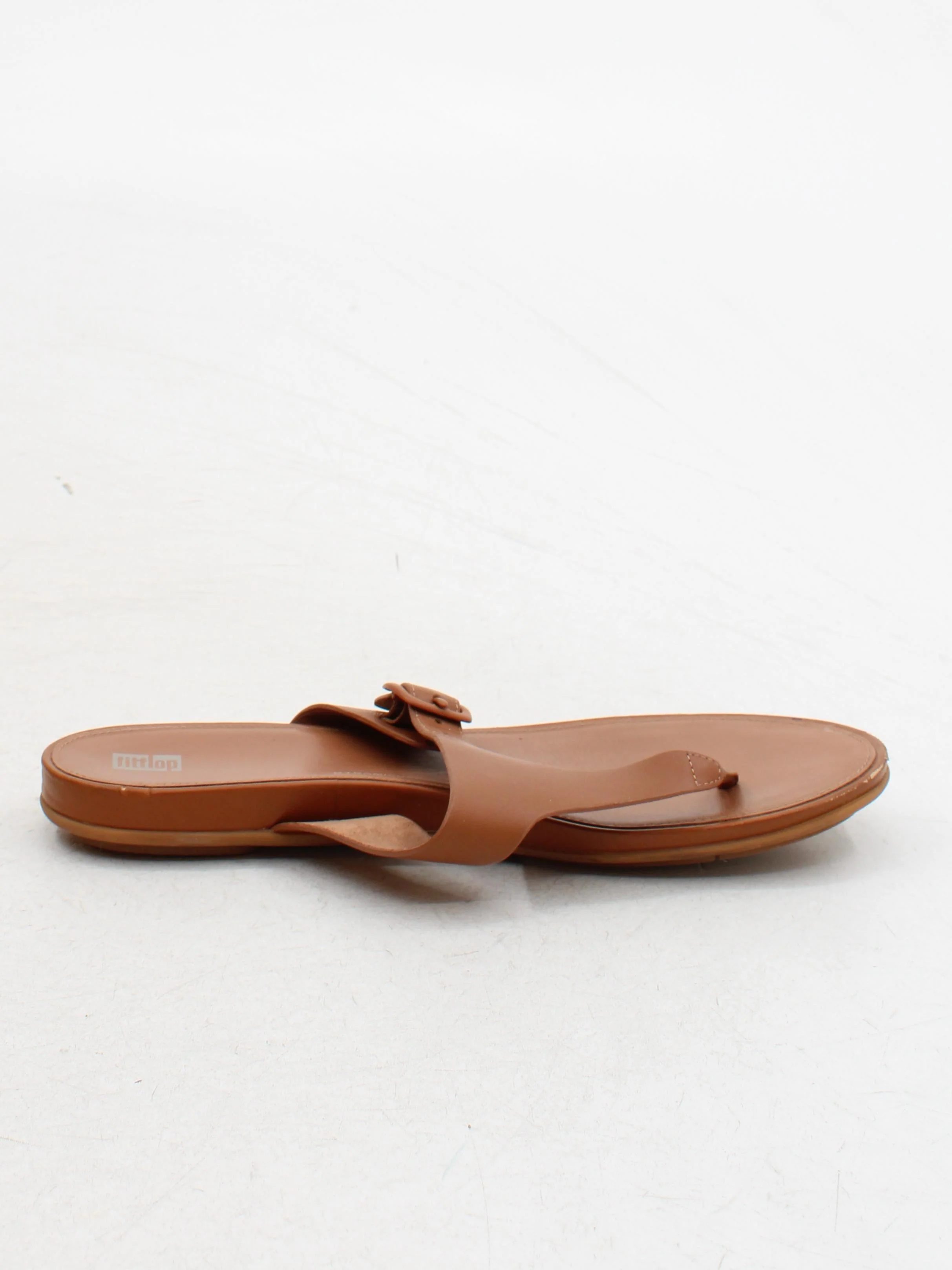 FitFlop Women's Sandals UK 9 Tan 100% Leather Flip-Flop - Image 5