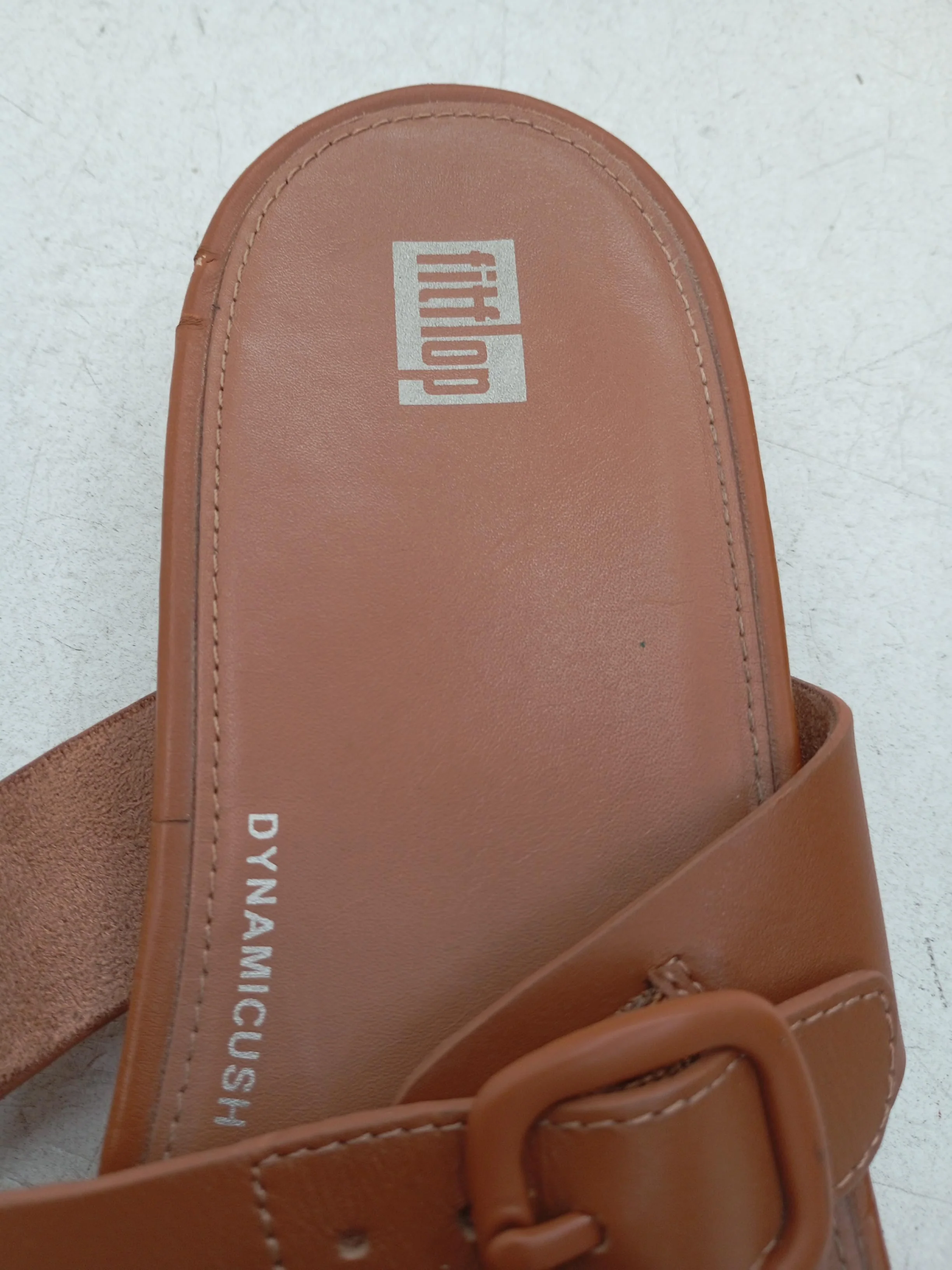 FitFlop Women's Sandals UK 9 Tan 100% Leather Flip-Flop - Image 6