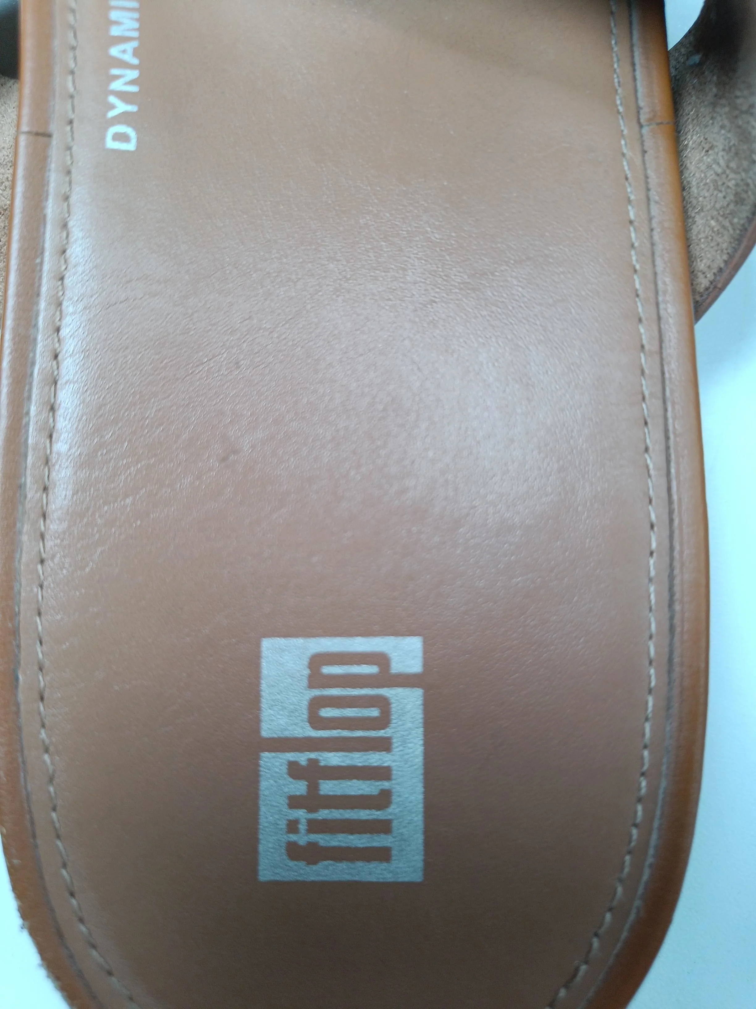 FitFlop Women's Sandals UK 9 Tan 100% Leather Flip-Flop - Image 9
