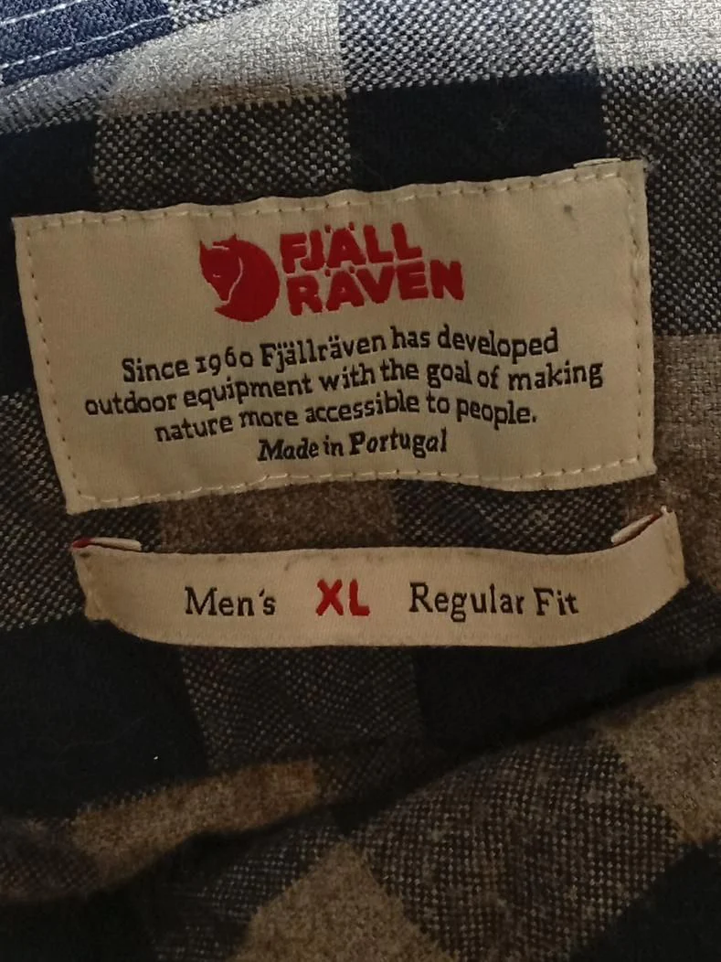 Fjallraven Men's Shirt XL Grey Checkered 100% Cotton Basic - Image 5