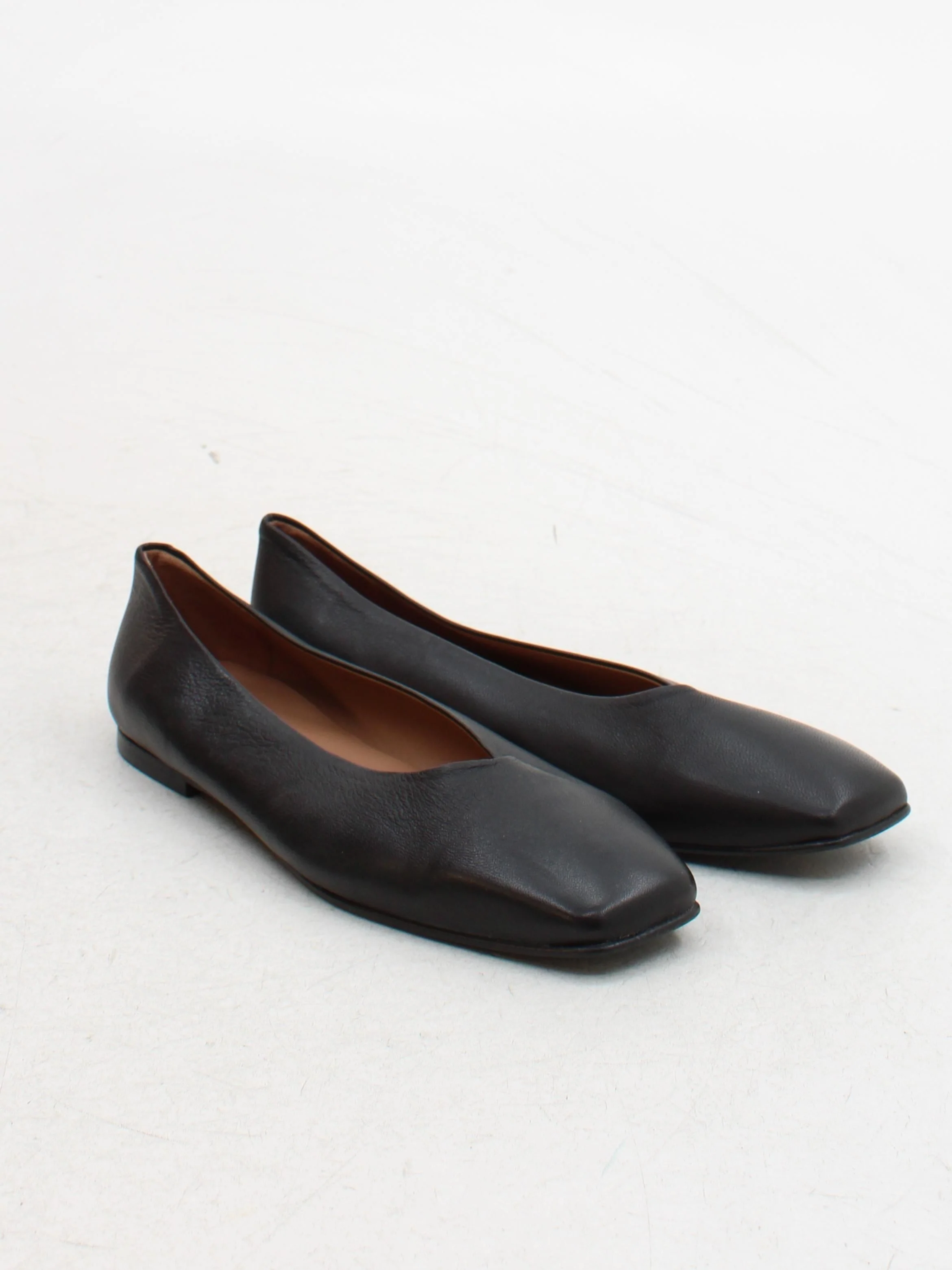 Flattered Women's Flat Shoes UK 6 Black 100% Leather Ballet - Image 4