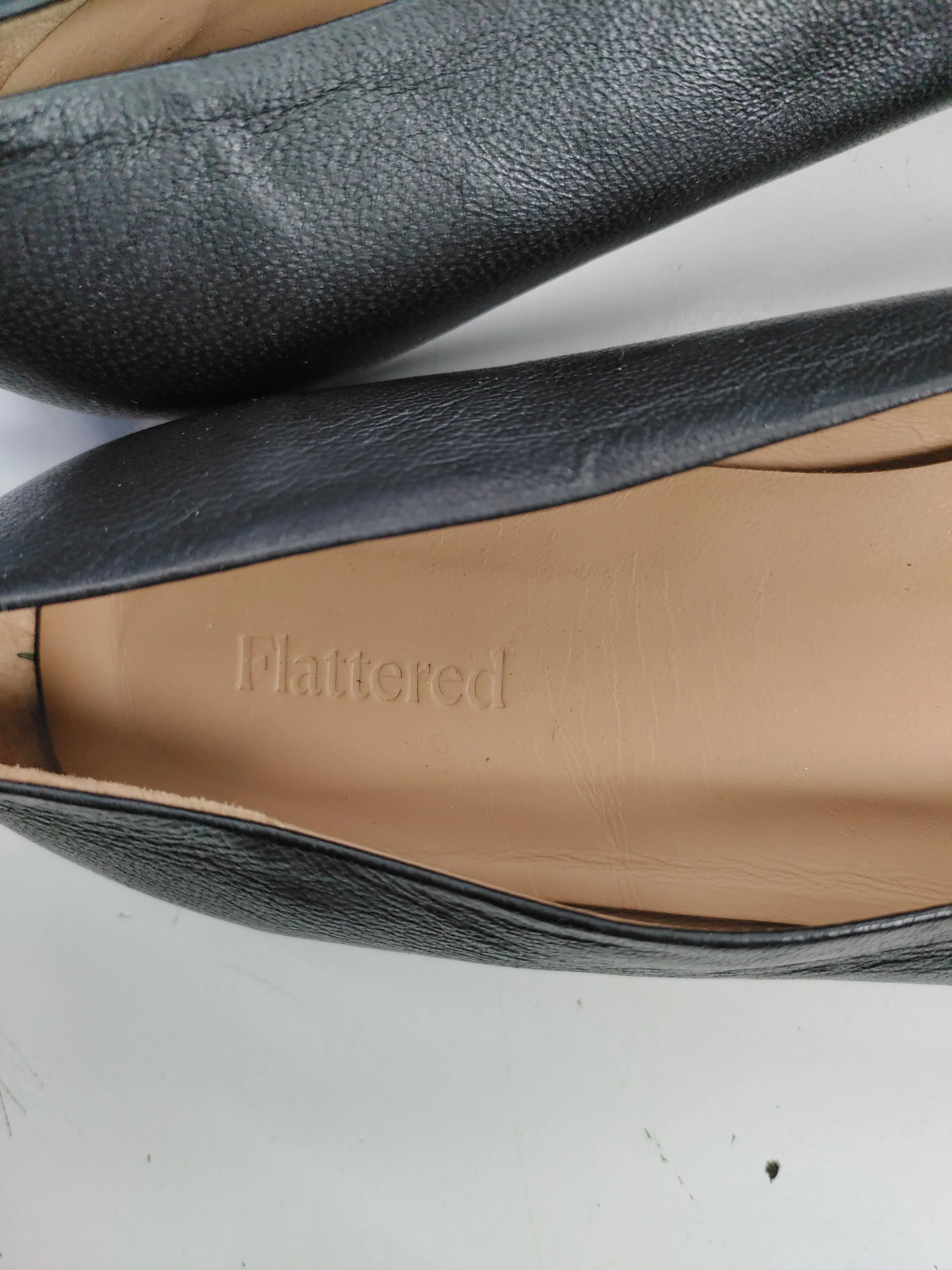 Flattered Women's Flat Shoes UK 6 Black 100% Leather Ballet - Image 8