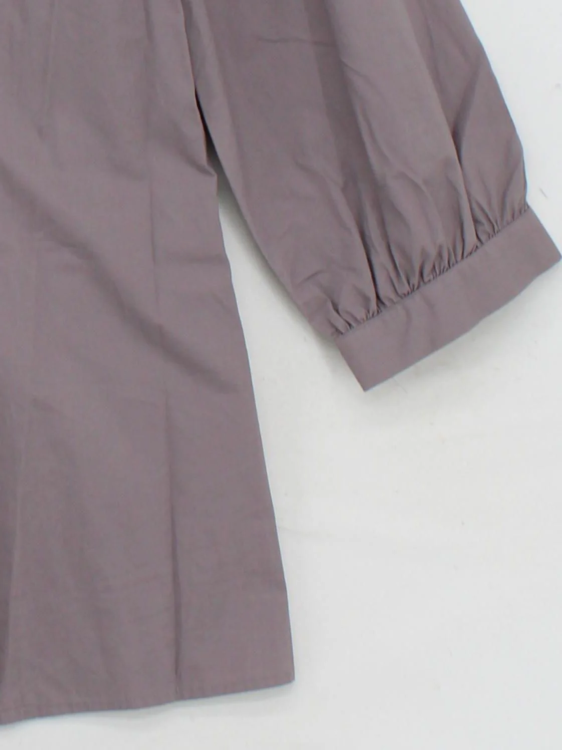 Floryday Women's Blouse M Grey 100% Other 3/4 Sleeve Collared Basic - Image 4