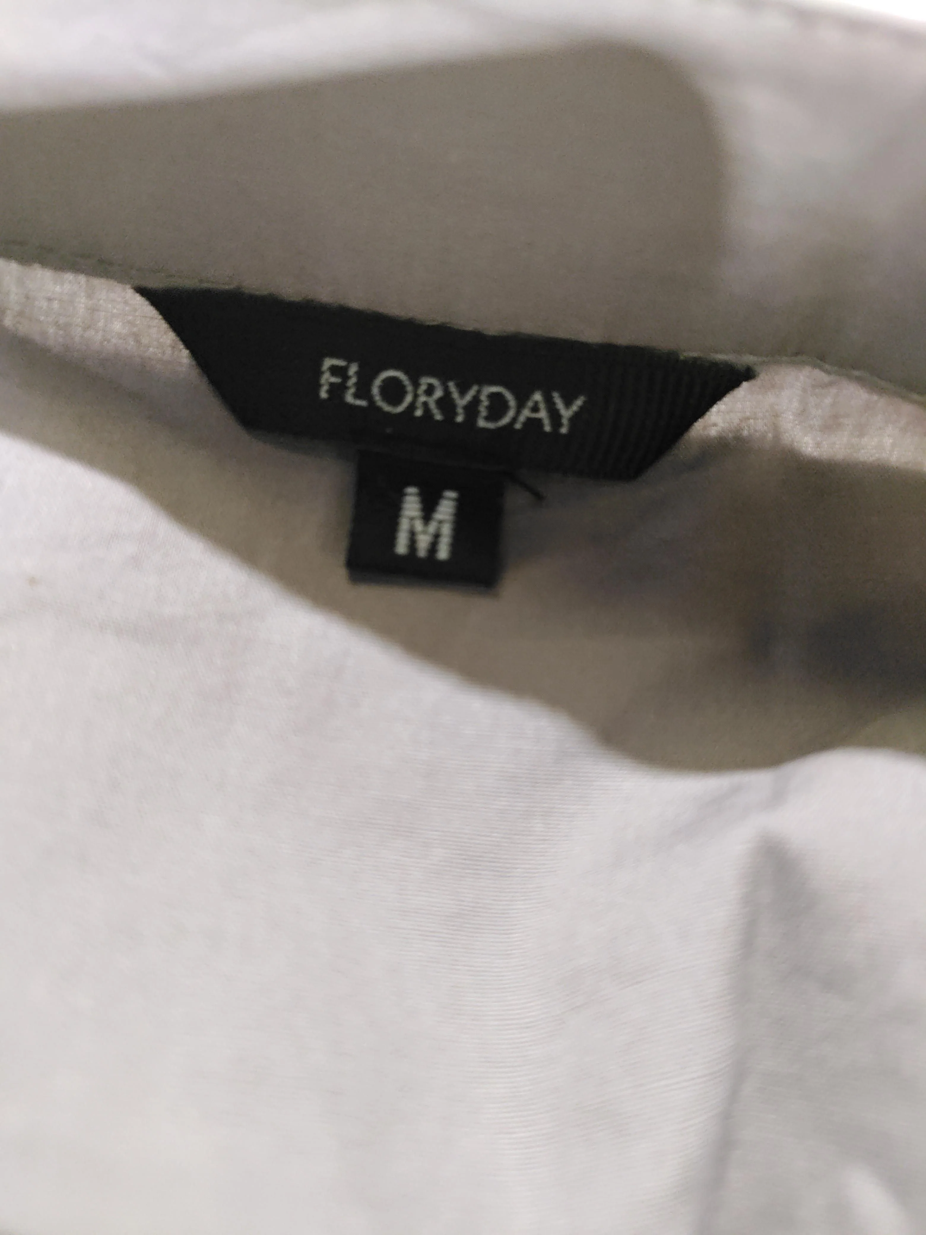 Floryday Women's Blouse M Grey 100% Other 3/4 Sleeve Collared Basic - Image 5