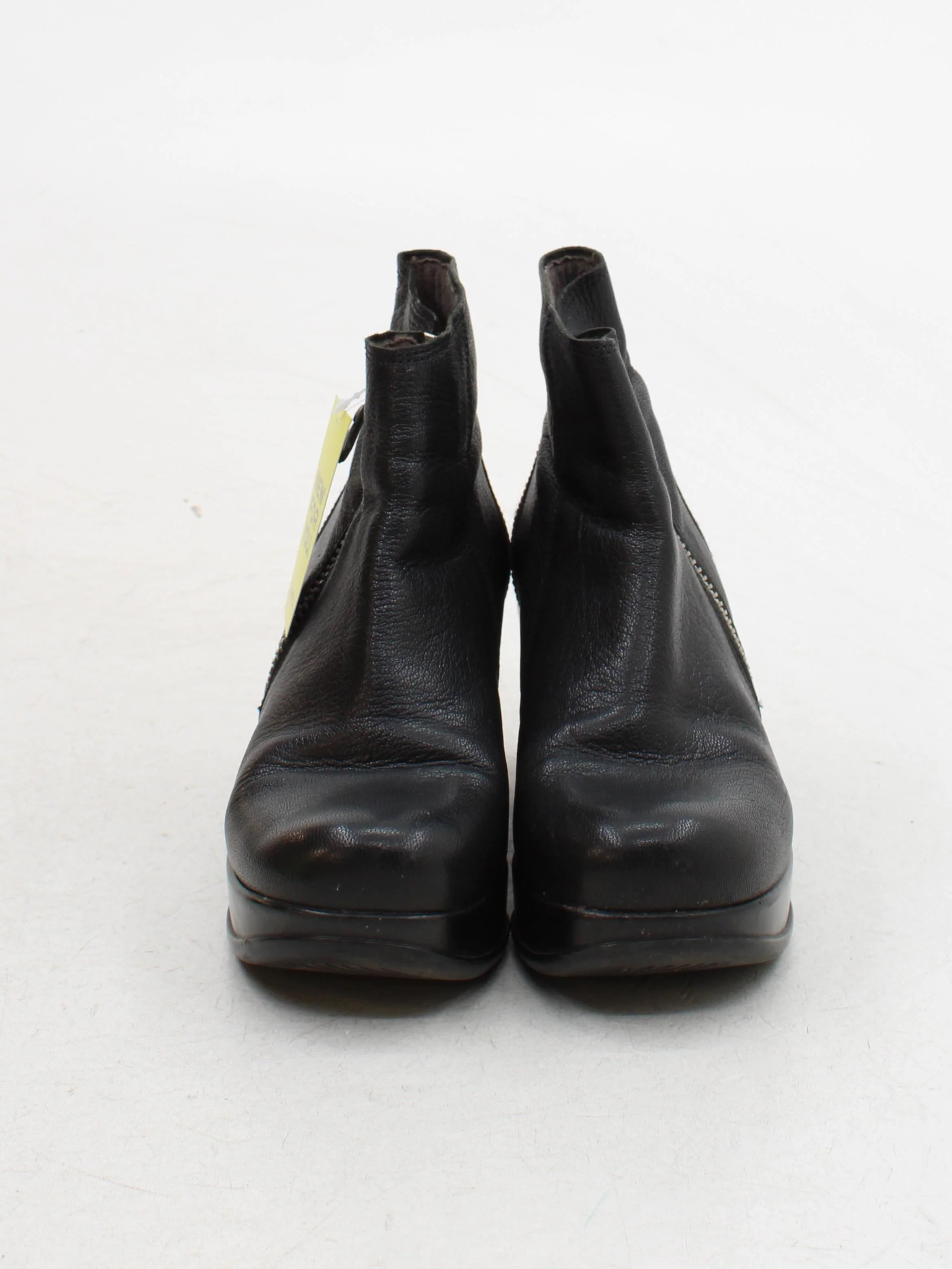 FLY London Women's Boots UK 4 Black 100% Leather Platform - Image 2