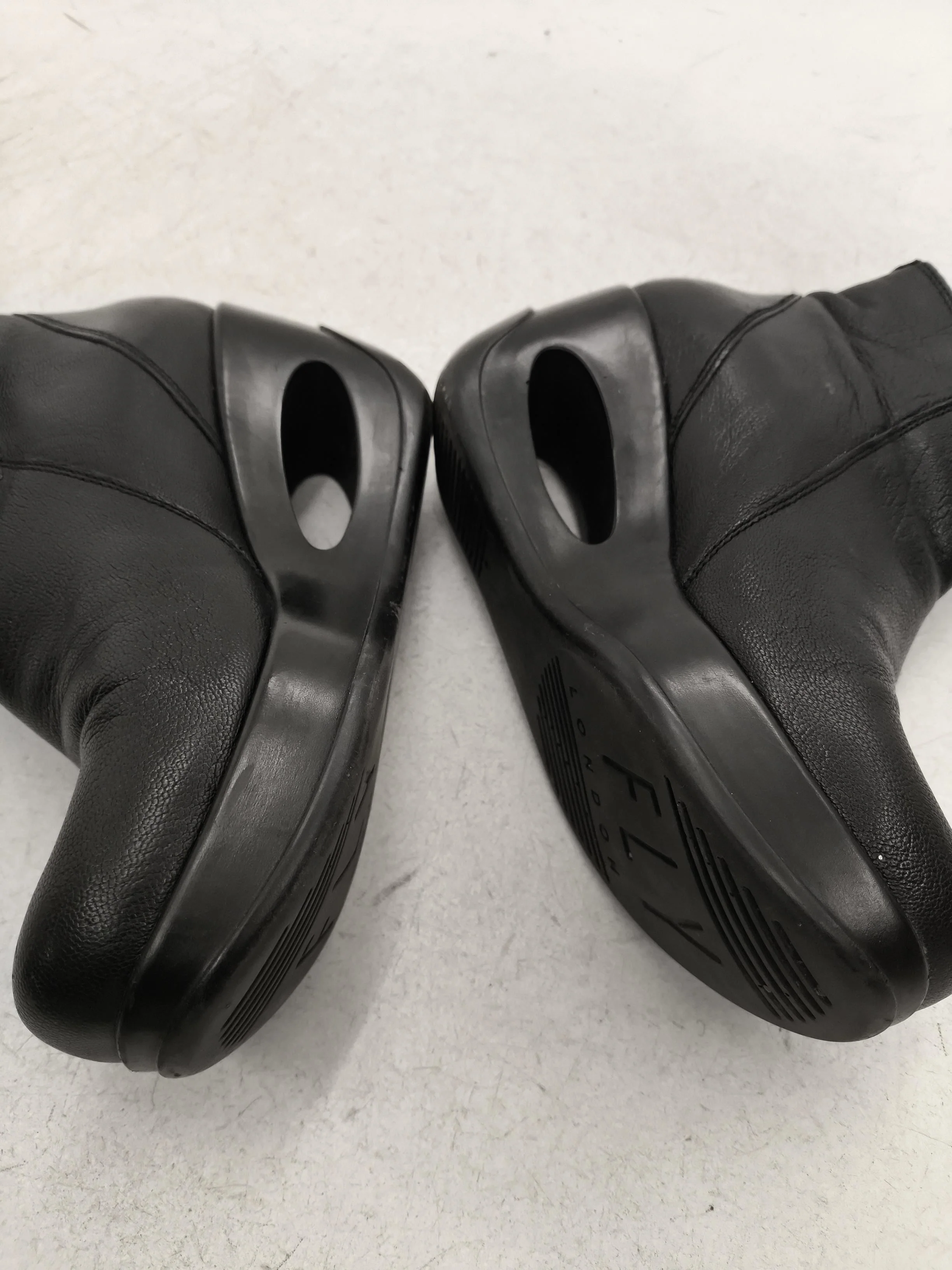 FLY London Women's Boots UK 4 Black 100% Leather Platform - Image 7