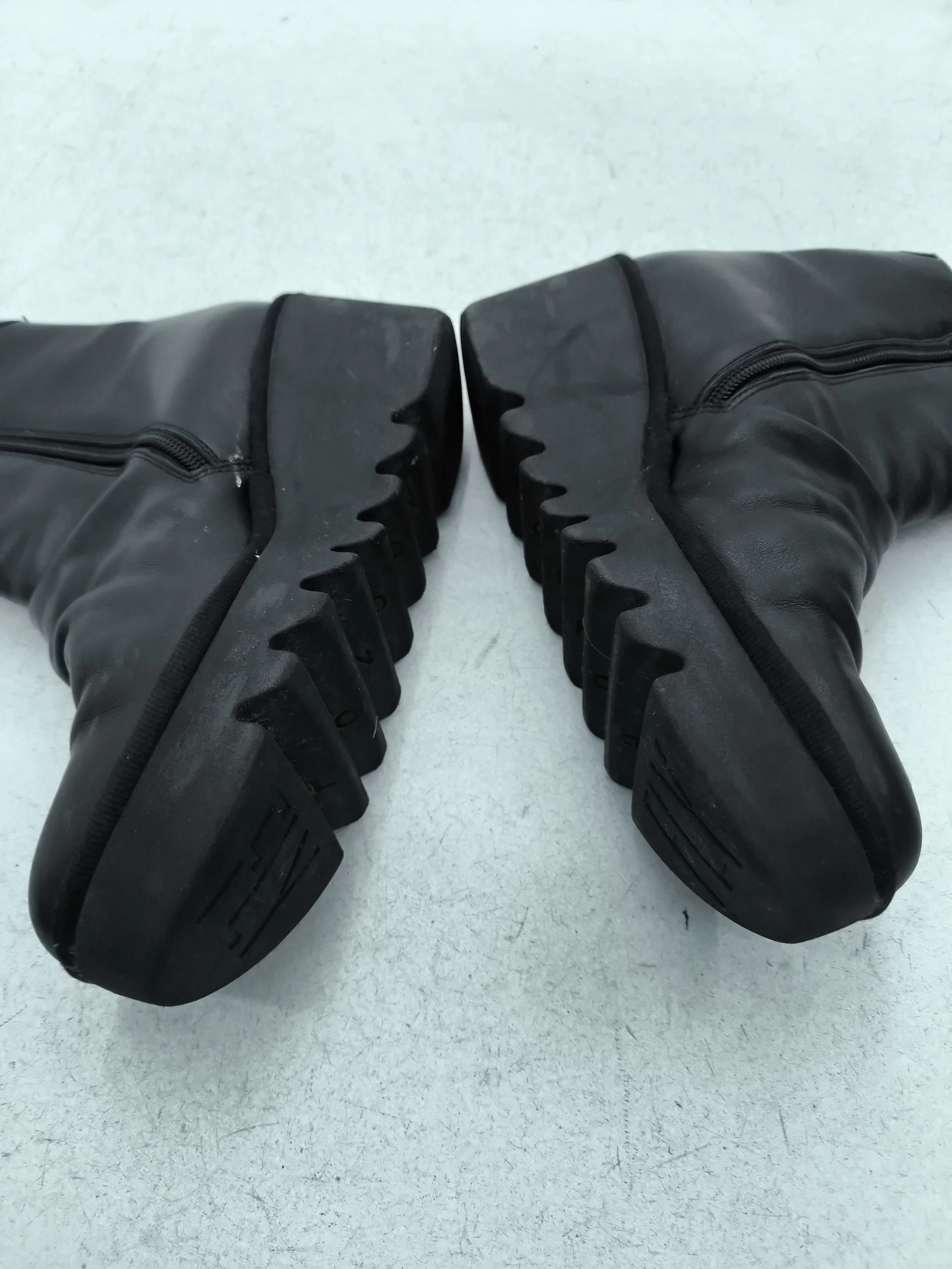 FLY London Women's Boots UK 4 Black 100% Leather Platform - Image 7