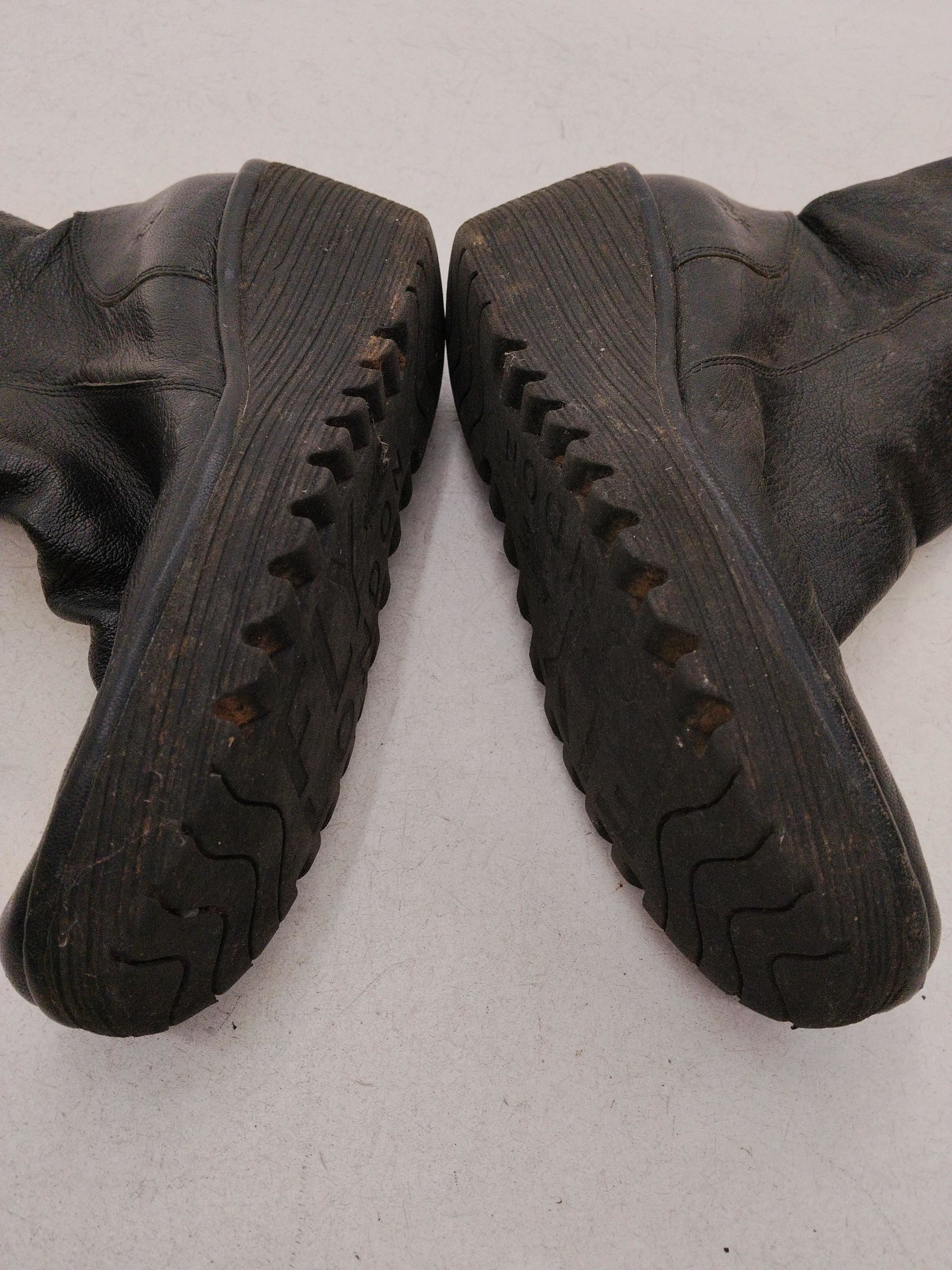 FLY London Women's Boots UK 6.5 Black 100% Leather Platform - Image 7