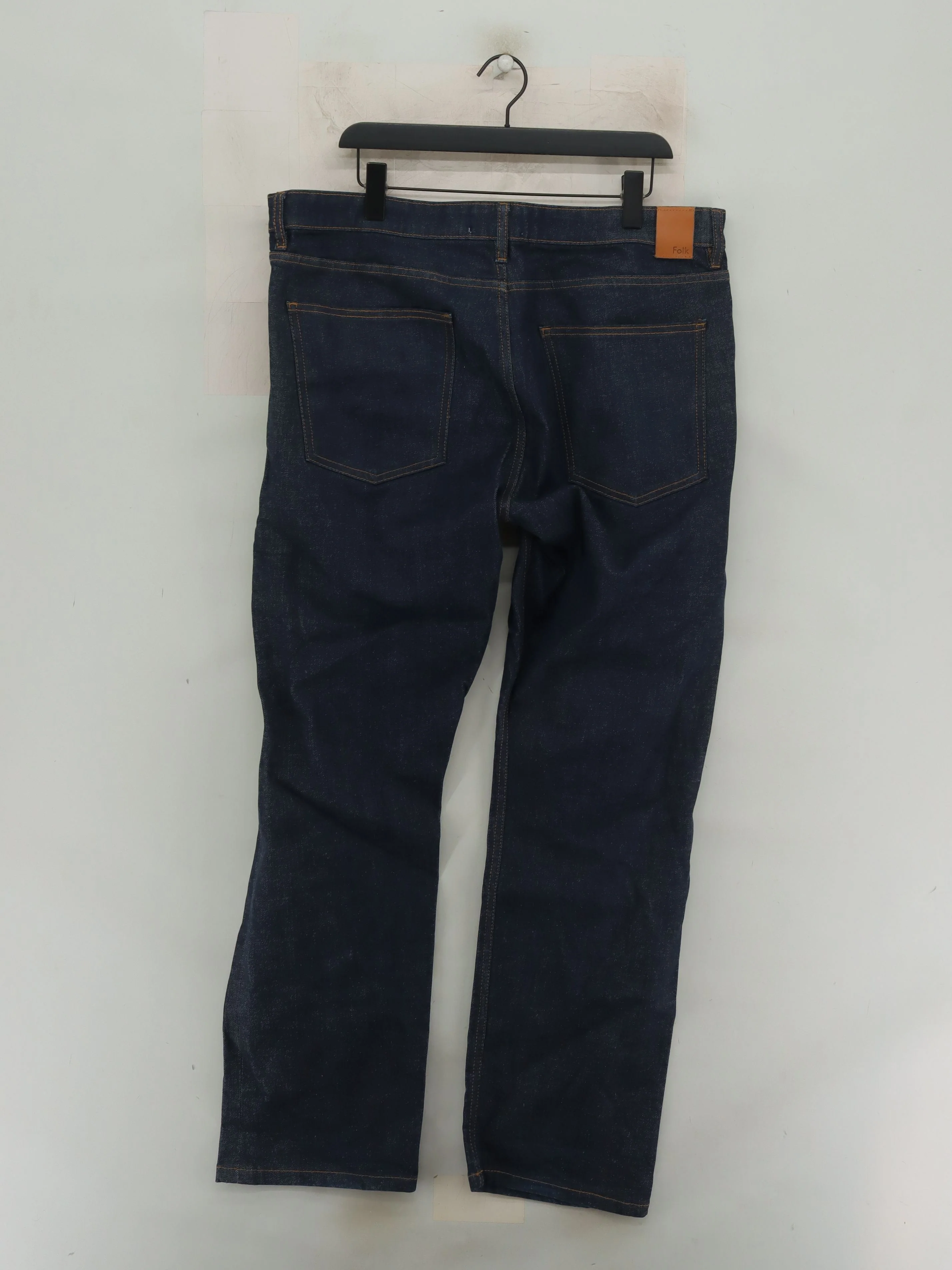 Folk Men's Jeans W 38 in Blue Cotton with Elastane Straight - Image 2