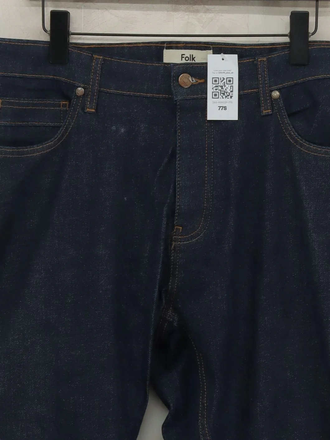 Folk Men's Jeans W 38 in Blue Cotton with Elastane Straight - Image 3