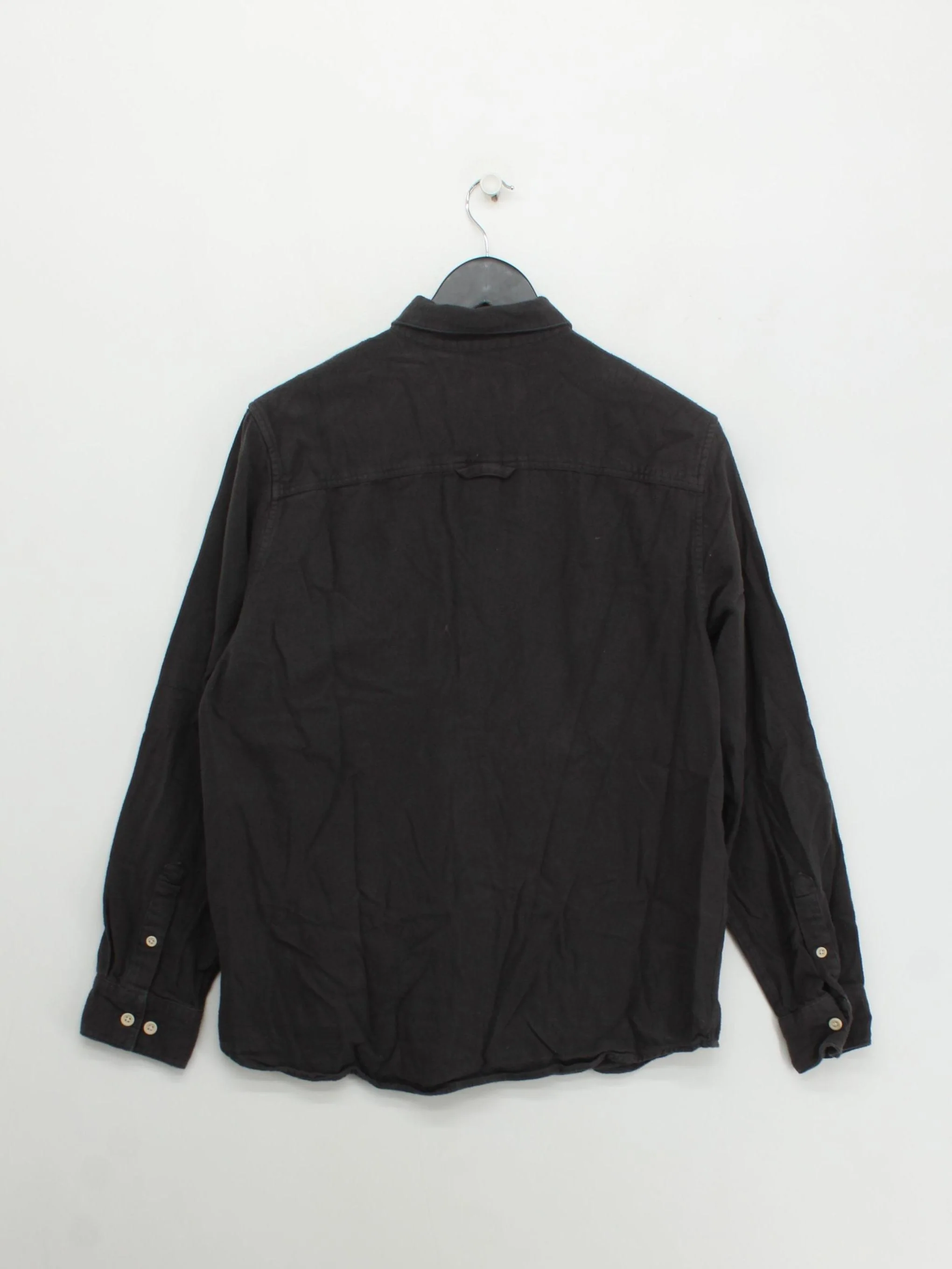 Folk Men's Shirt L Black 100% Cotton Basic - Image 2