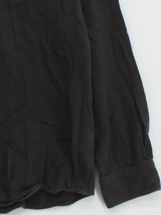 Folk Men's Shirt L Black 100% Cotton Basic - Image 4