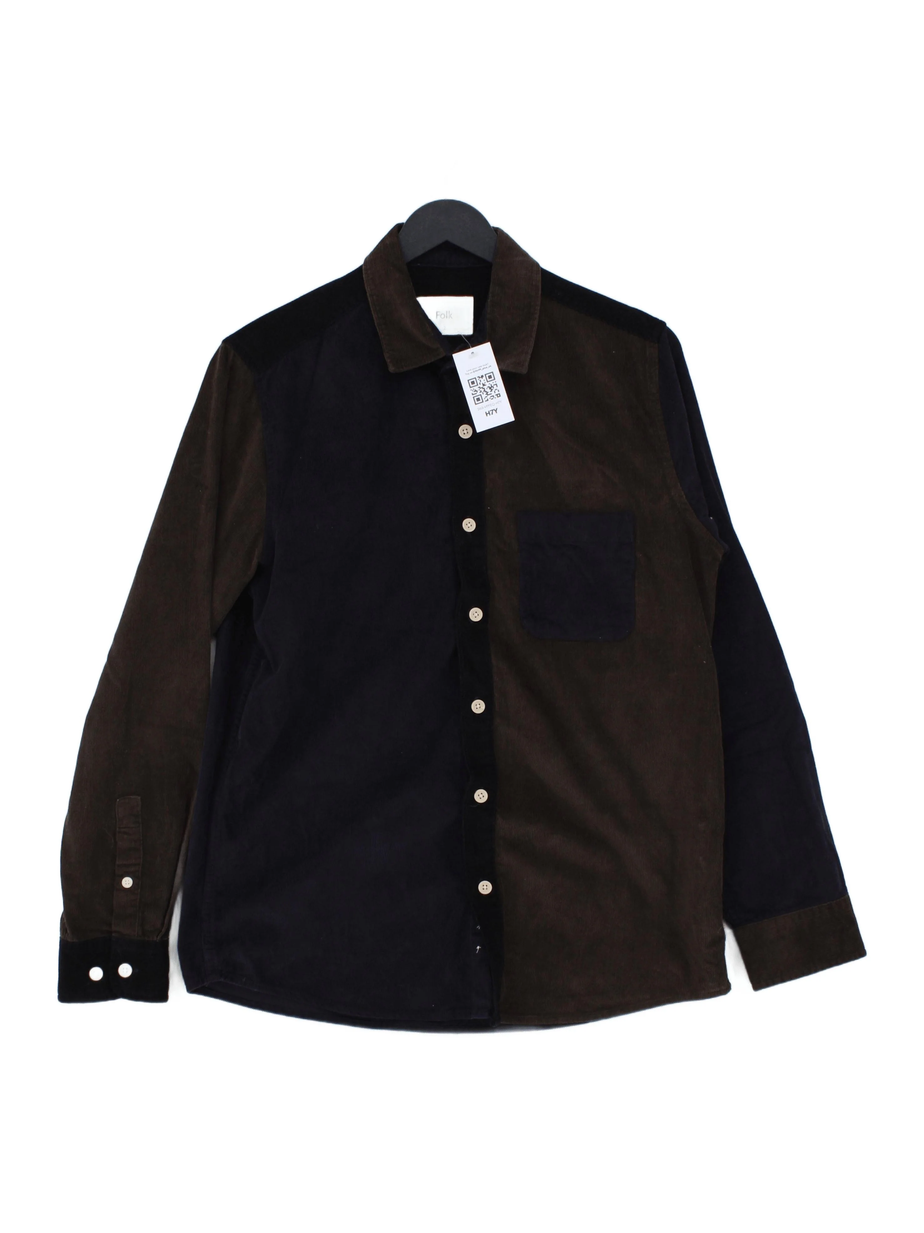 Folk Men's Shirt S Multi 100% Cotton Basic