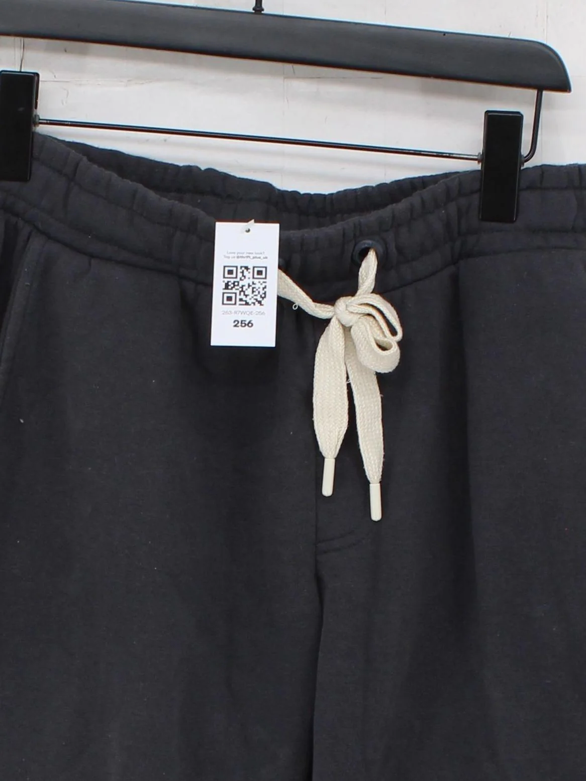 Folk Men's Sports Bottoms L Grey Cotton with Polyester Tapered Sweatpants - Image 3