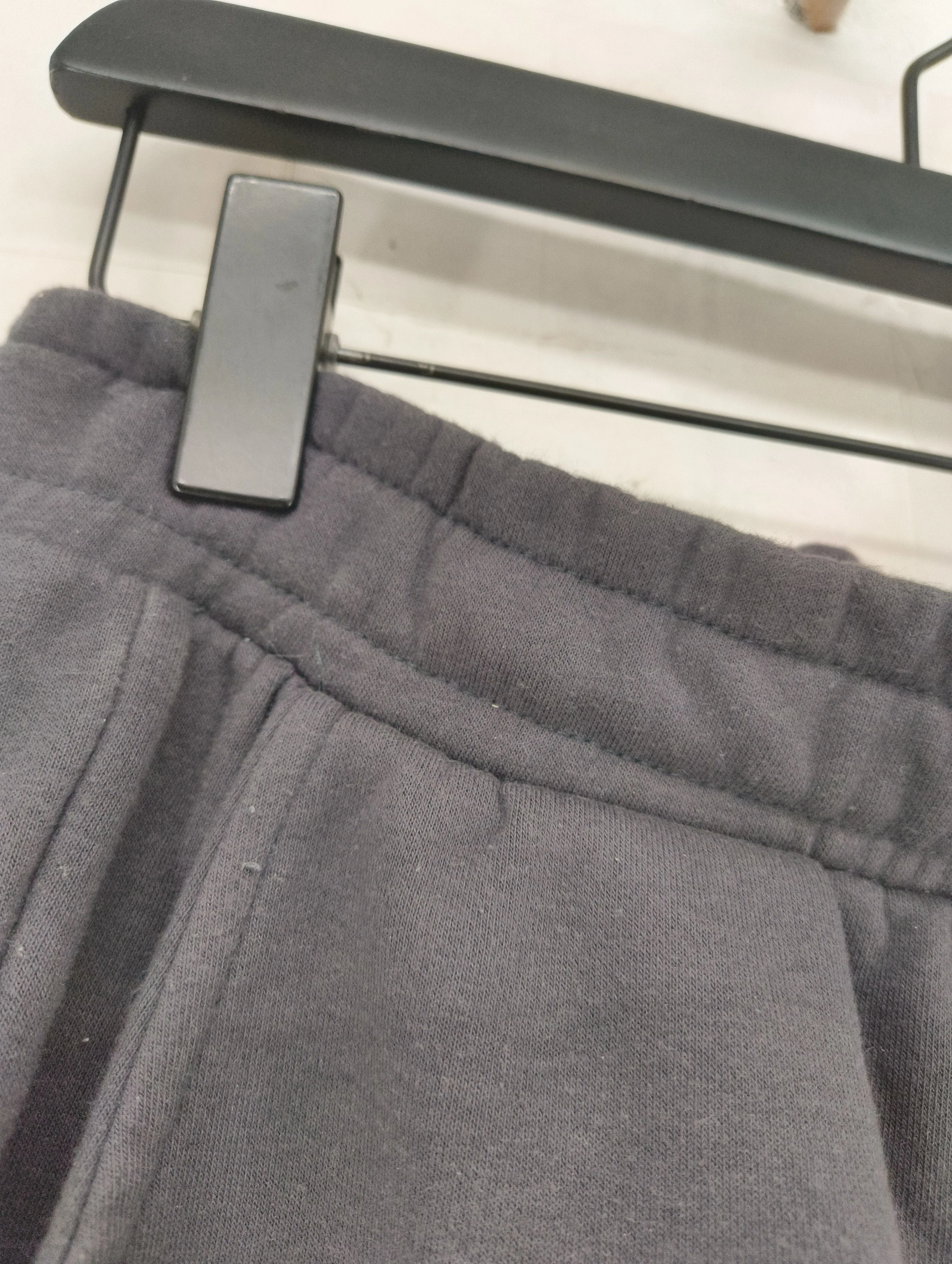 Folk Men's Sports Bottoms L Grey Cotton with Polyester Tapered Sweatpants - Image 6