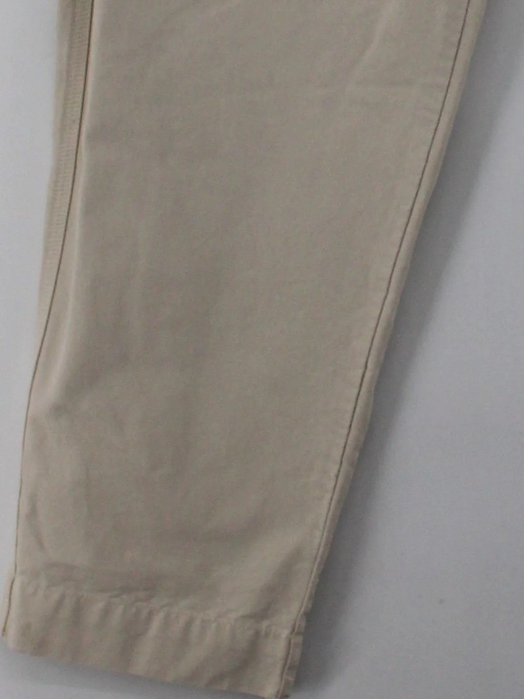Folk Men's Trousers L Cream 100% Cotton Tapered Chino - Image 4