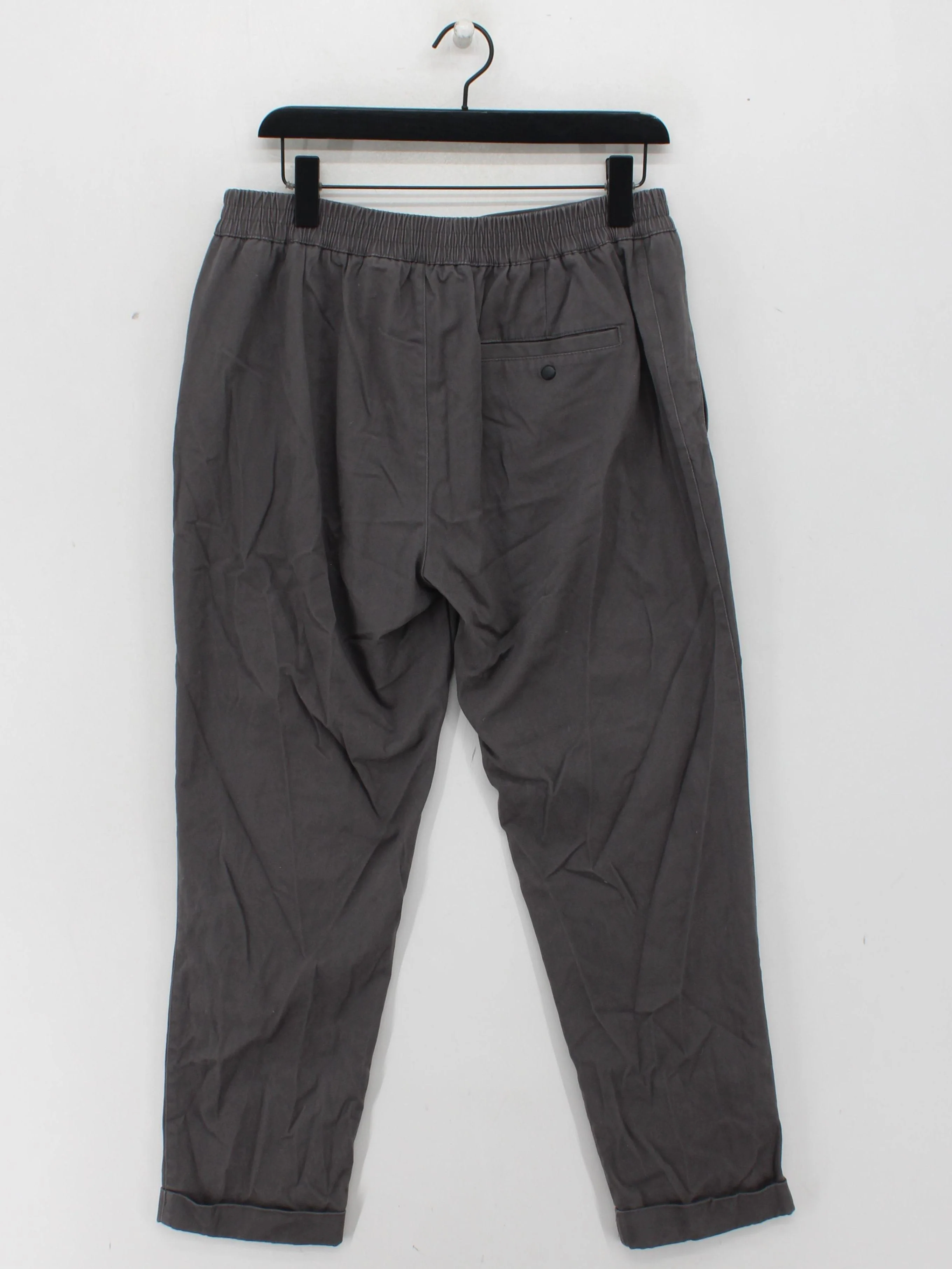 Folk Men's Trousers L Grey Cotton with Elastane Tapered Chino - Image 2