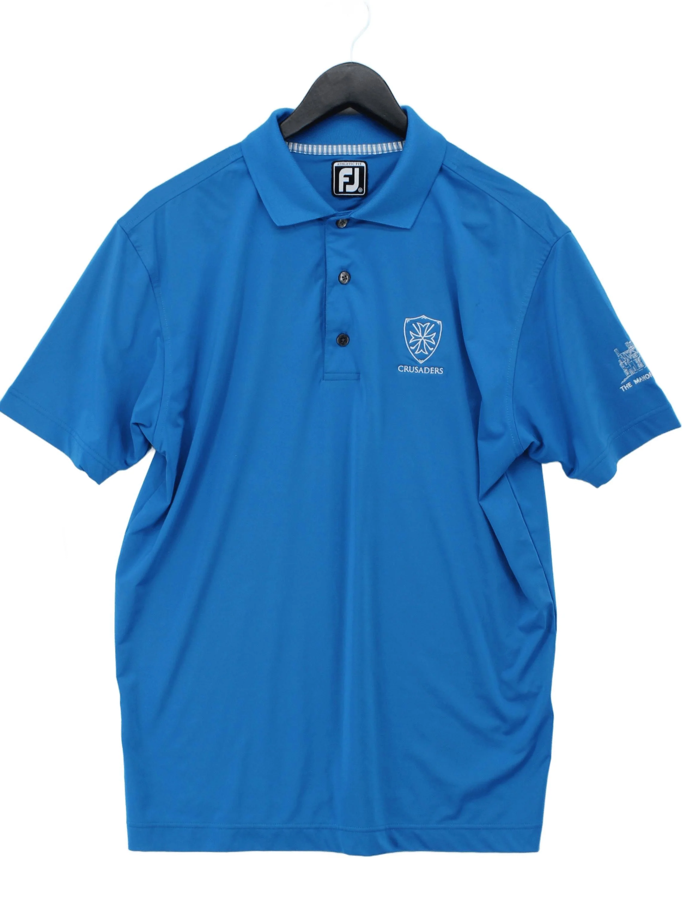 Footjoy Men's Polo M Blue Polyester with Spandex Basic