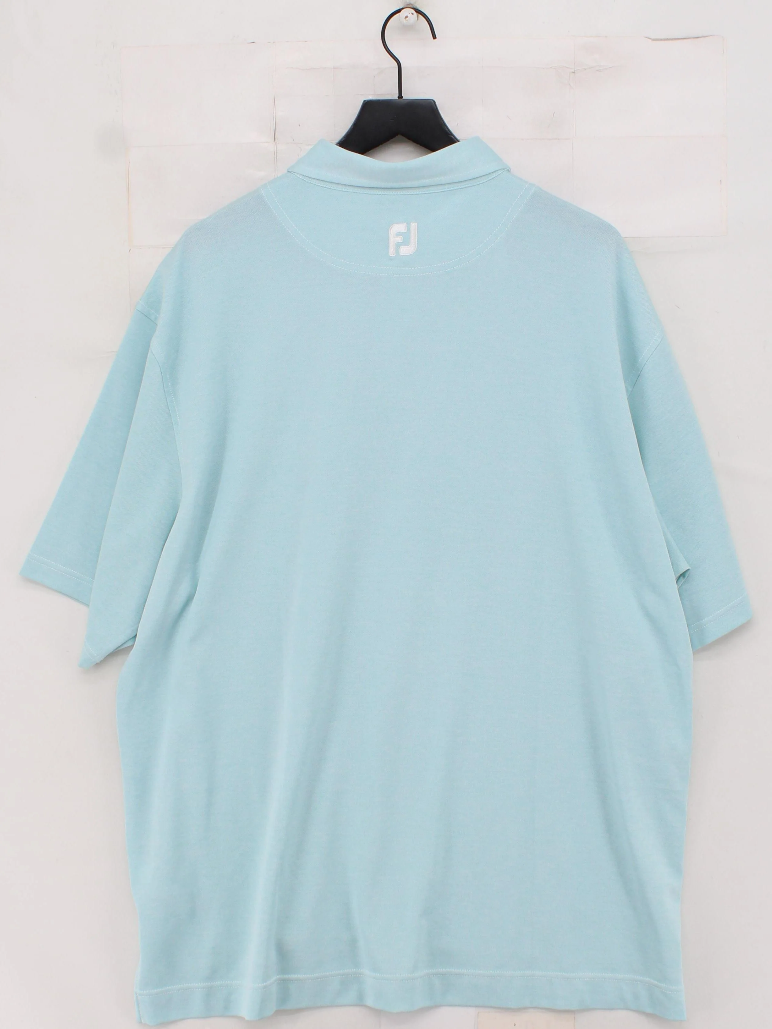 Footjoy Men's Polo XXL Blue Polyester with Spandex Basic - Image 2