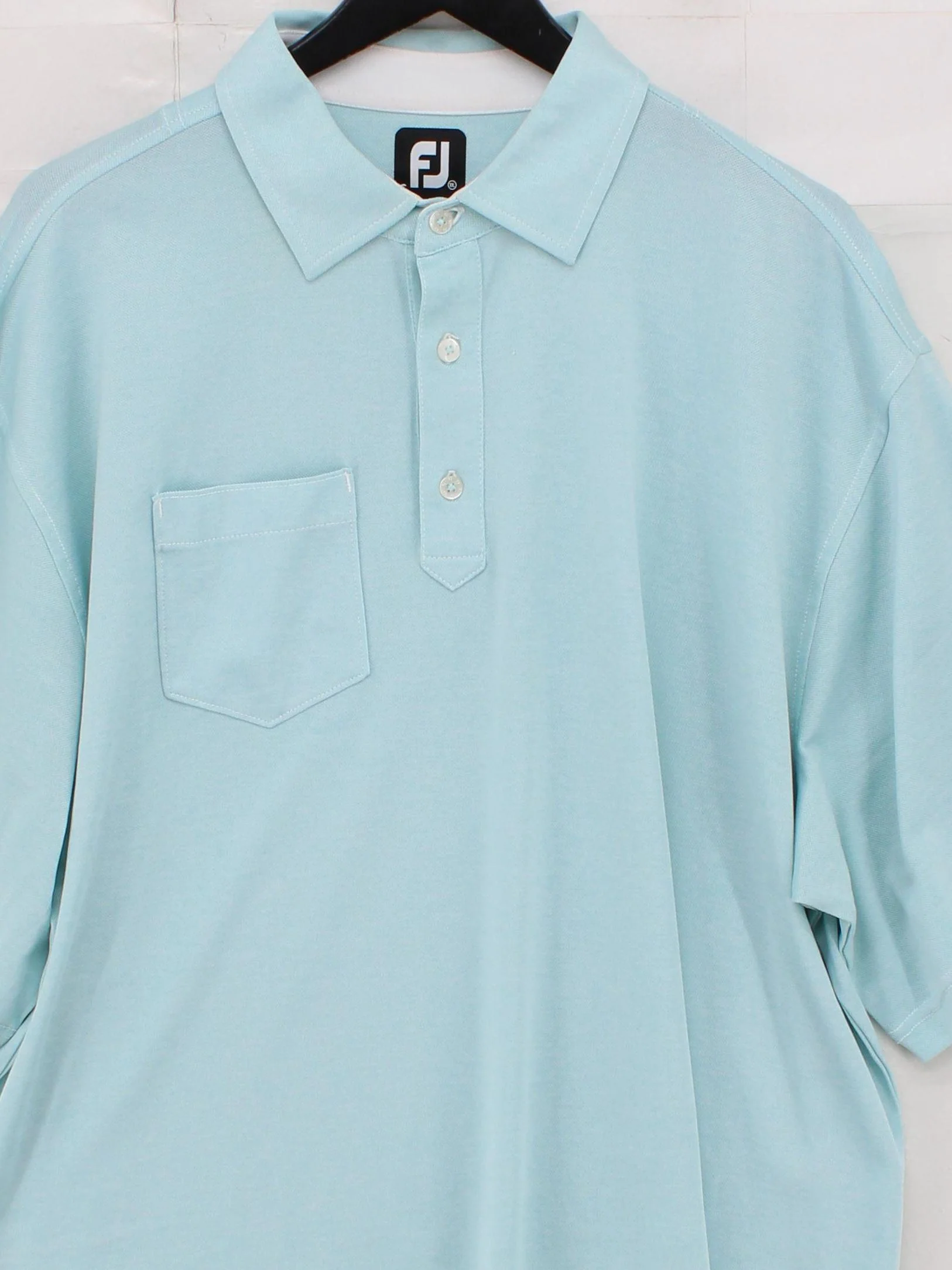 Footjoy Men's Polo XXL Blue Polyester with Spandex Basic - Image 3