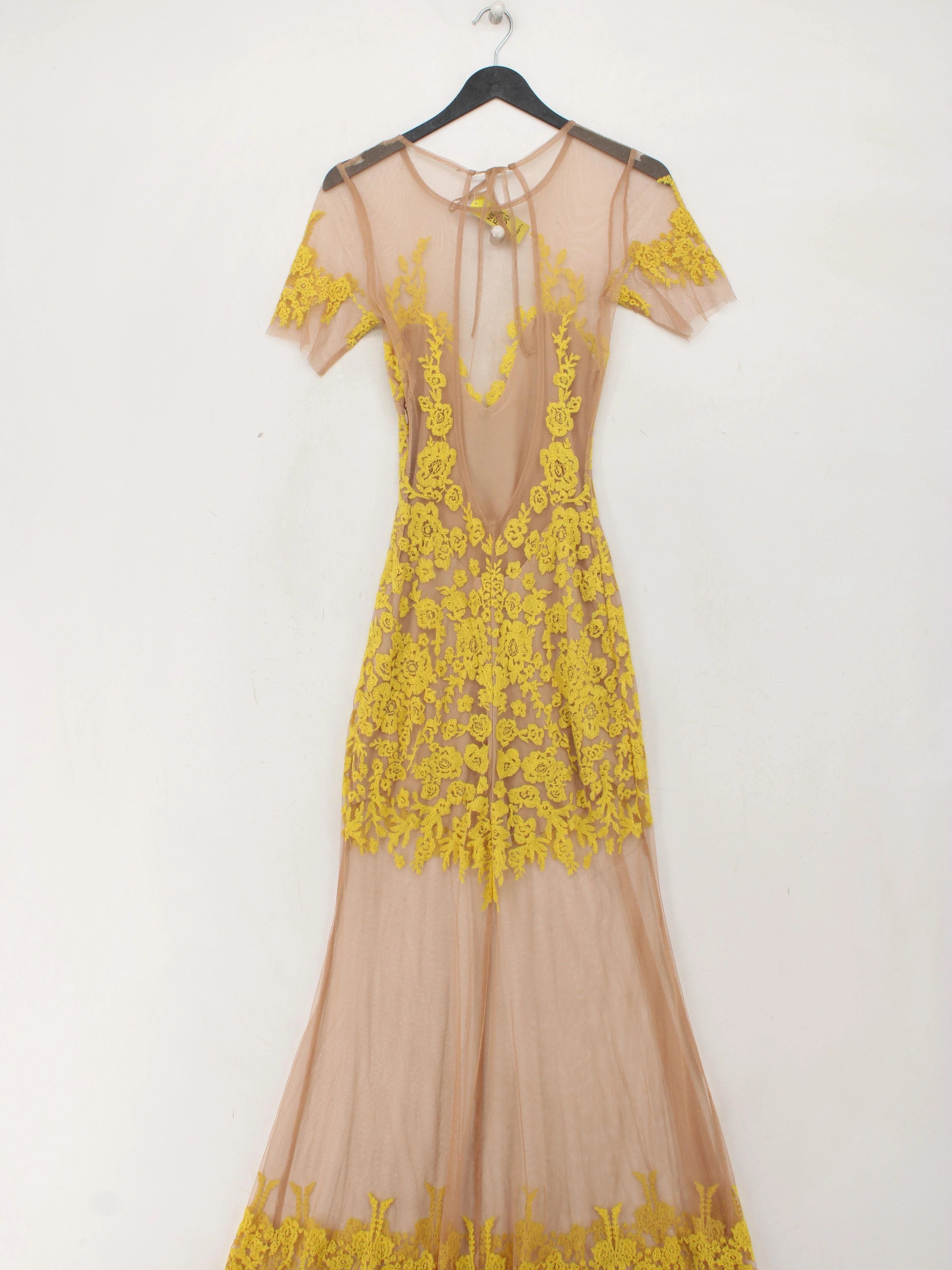 For Love & Lemons Maxi Dress S in Tan - Image 2