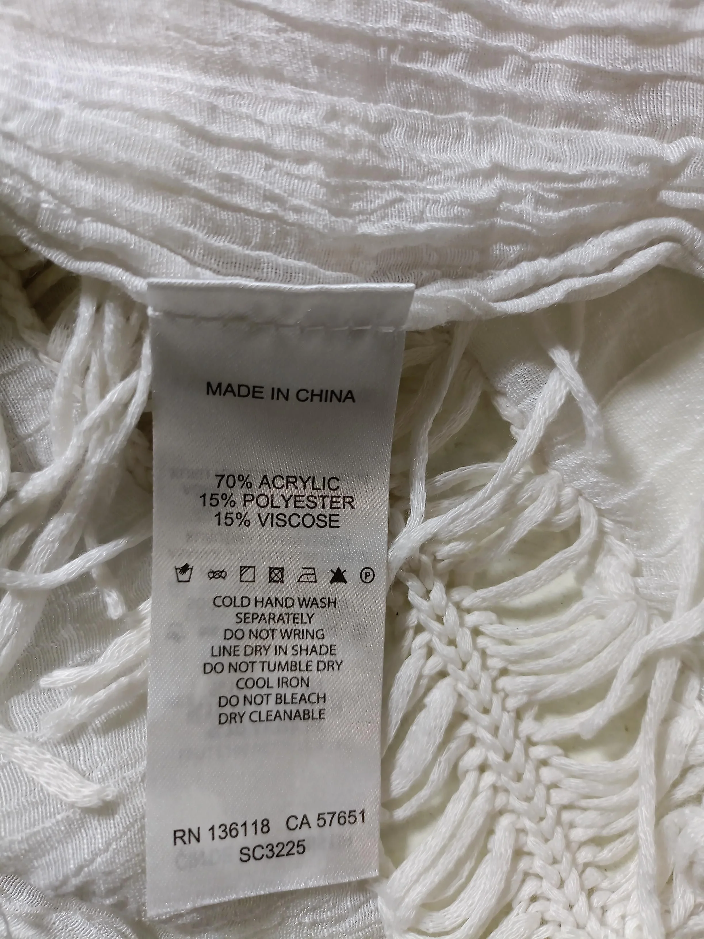 Forever New Women's Coat M White Acrylic with Polyester, Viscose Anorak - Image 6