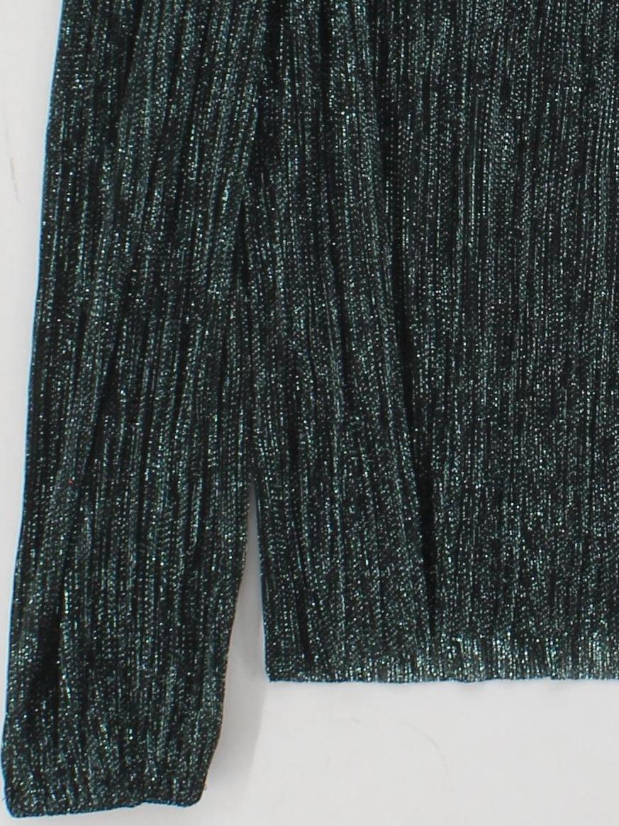 Forever New Women's Top S Green 100% Other Long Sleeve Round Neck Basic - Image 4