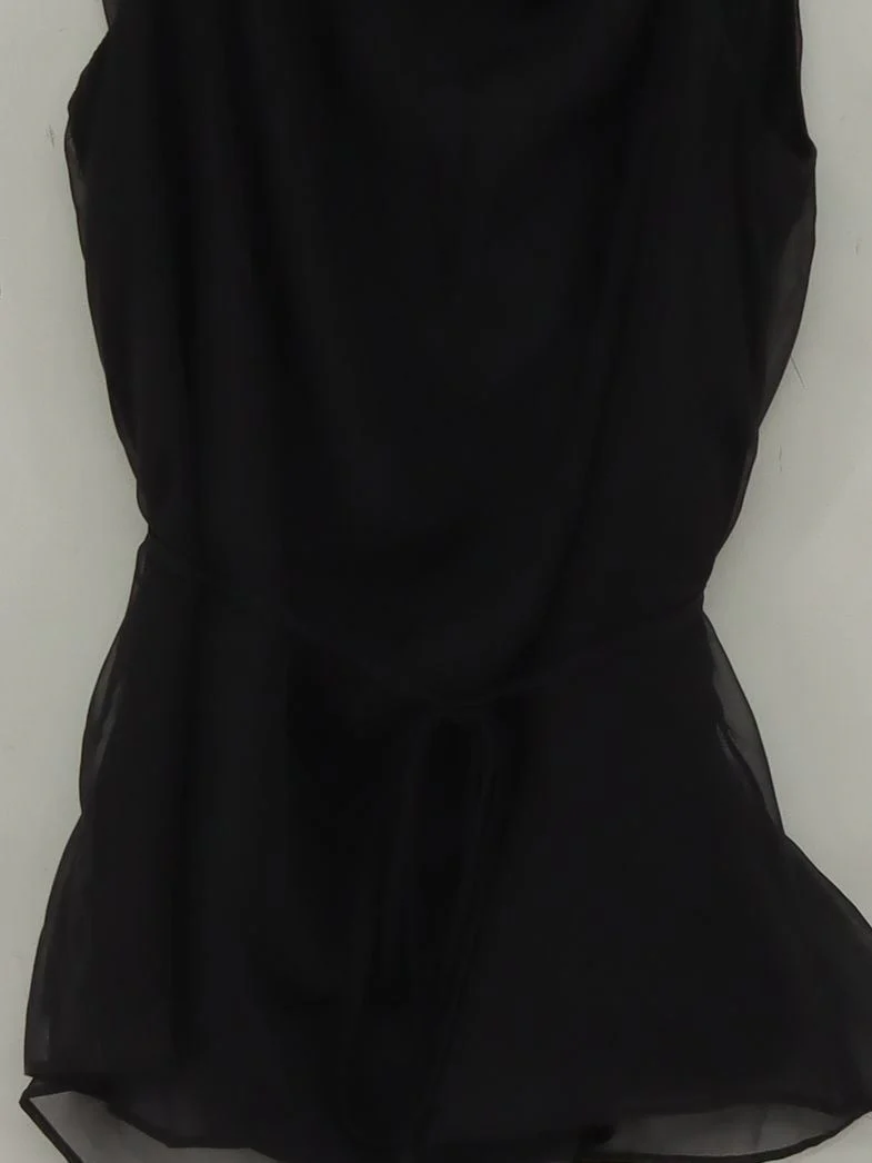 Forever New Women's Top UK 6 Black 100% Other Sleeveless High Neck Basic - Image 3