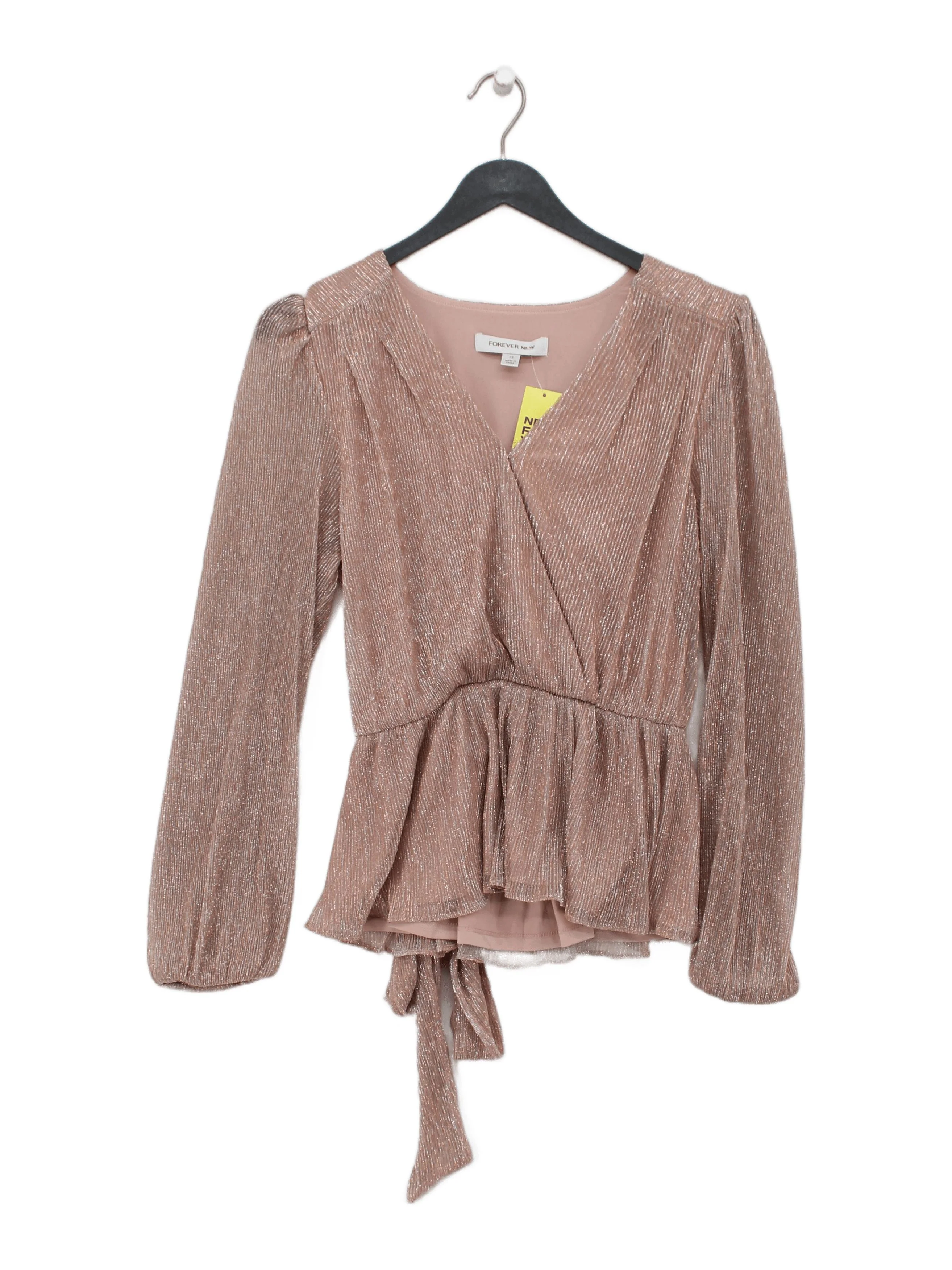 Forever New Women's Top XS Pink Polyester with Other Basic