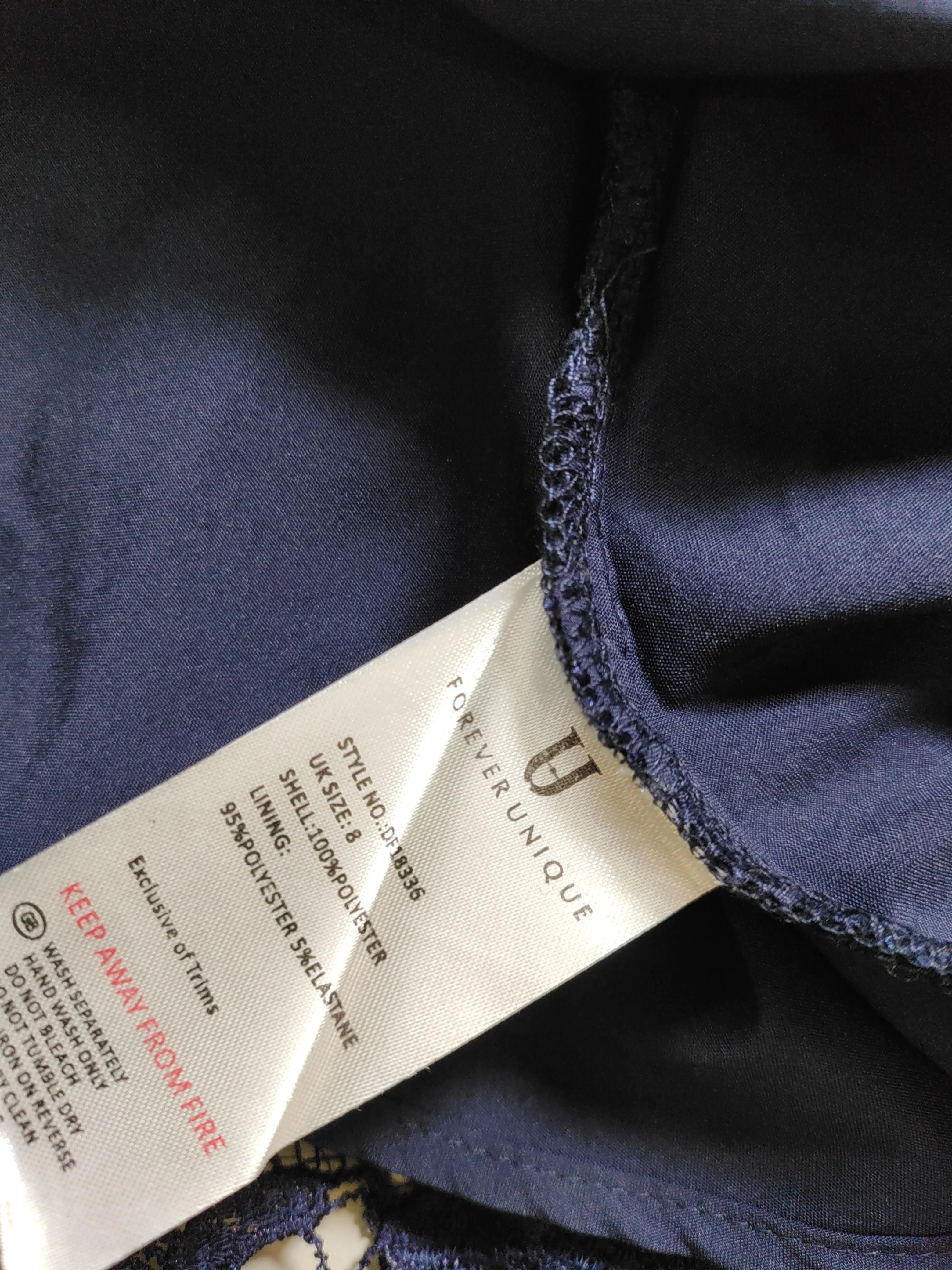 Forever Unique Mini Dress UK8 in Blue - Image 6