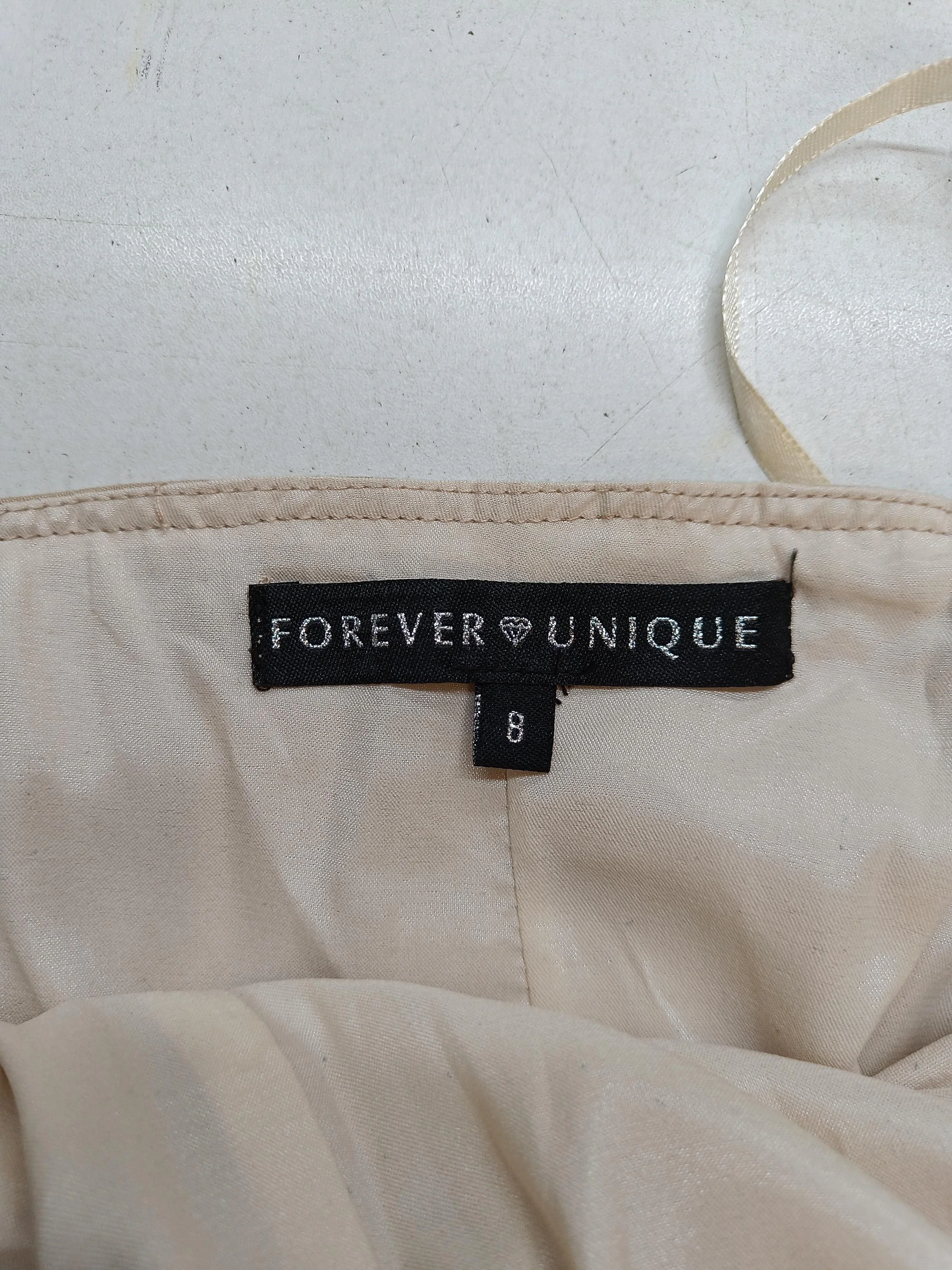 Forever Unique Mini Dress UK8 in Tan - Image 5